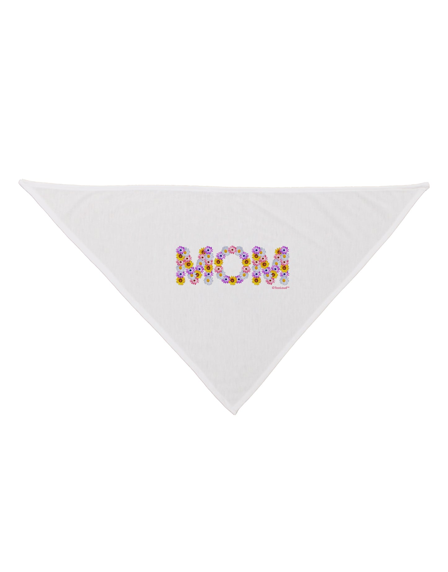 Mom Flowers Design Dog Bandana 26 by TooLoud-Dog Bandana-TooLoud-White-One-Size-Fits-Most-Davson Sales