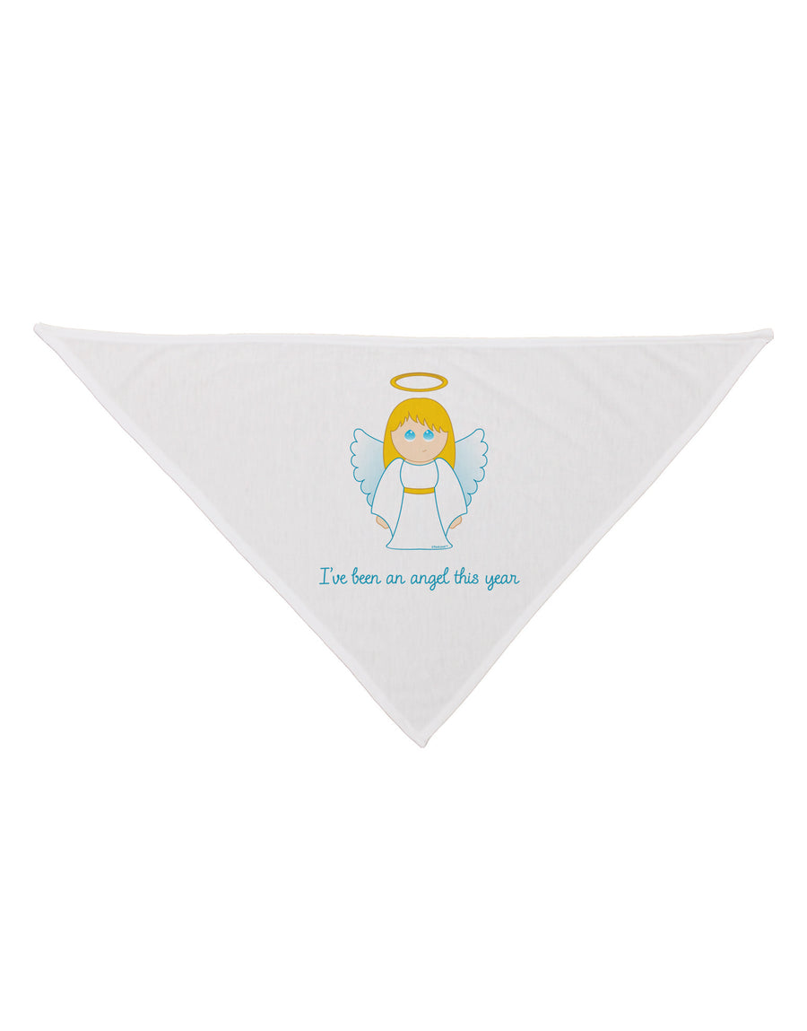 I've Been An Angel This Year Cute Christmas Angel Dog Bandana 26-Dog Bandana-TooLoud-White-One-Size-Fits-Most-Davson Sales