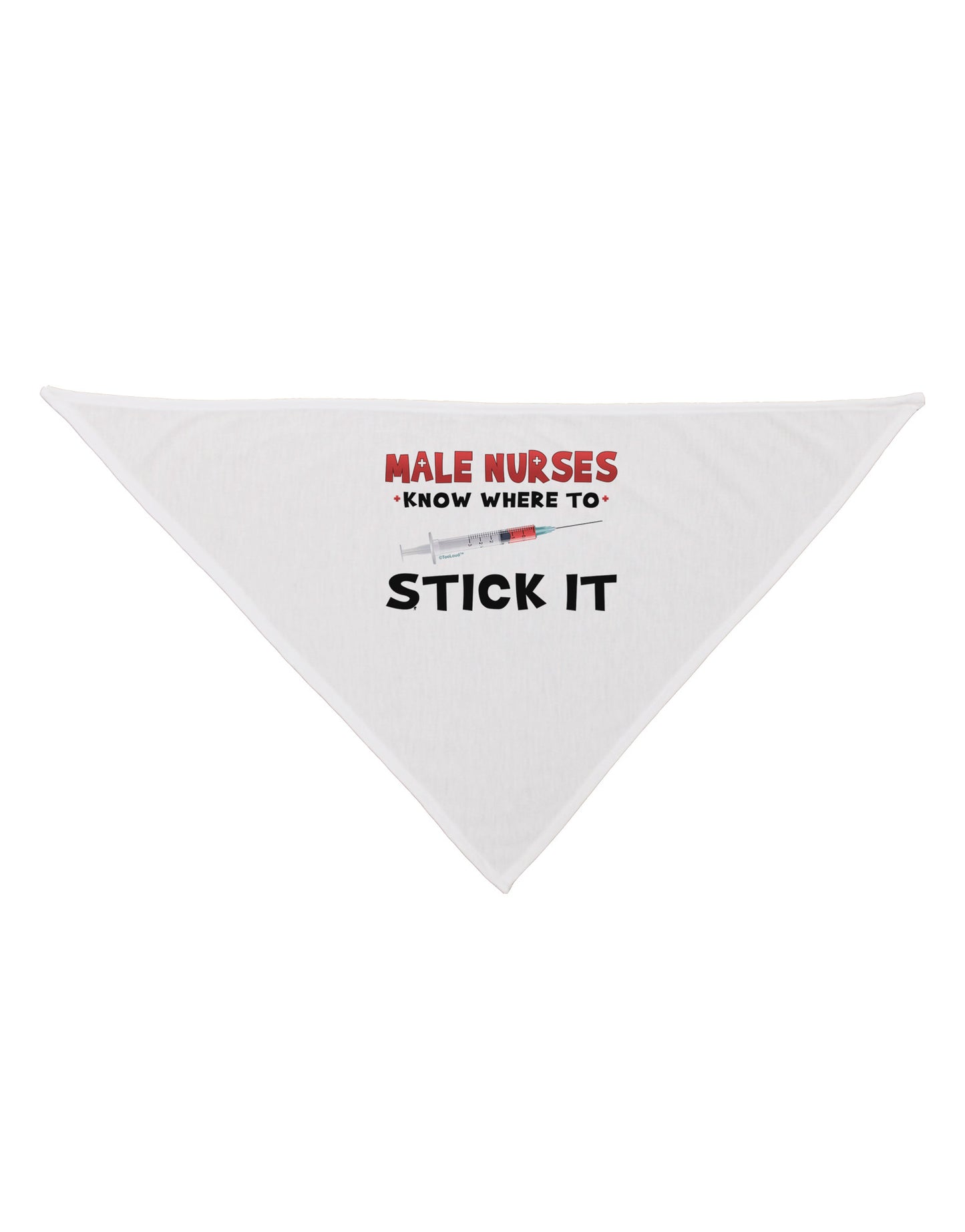 Male Nurses - Stick It Dog Bandana 26-Dog Bandana-TooLoud-White-One-Size-Fits-Most-Davson Sales