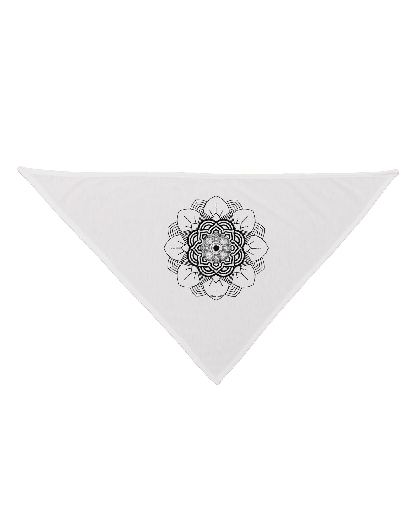 Mandala Coloring Book Style Dog Bandana 26"-Dog Bandana-TooLoud-White-One-Size-Fits-Most-Davson Sales