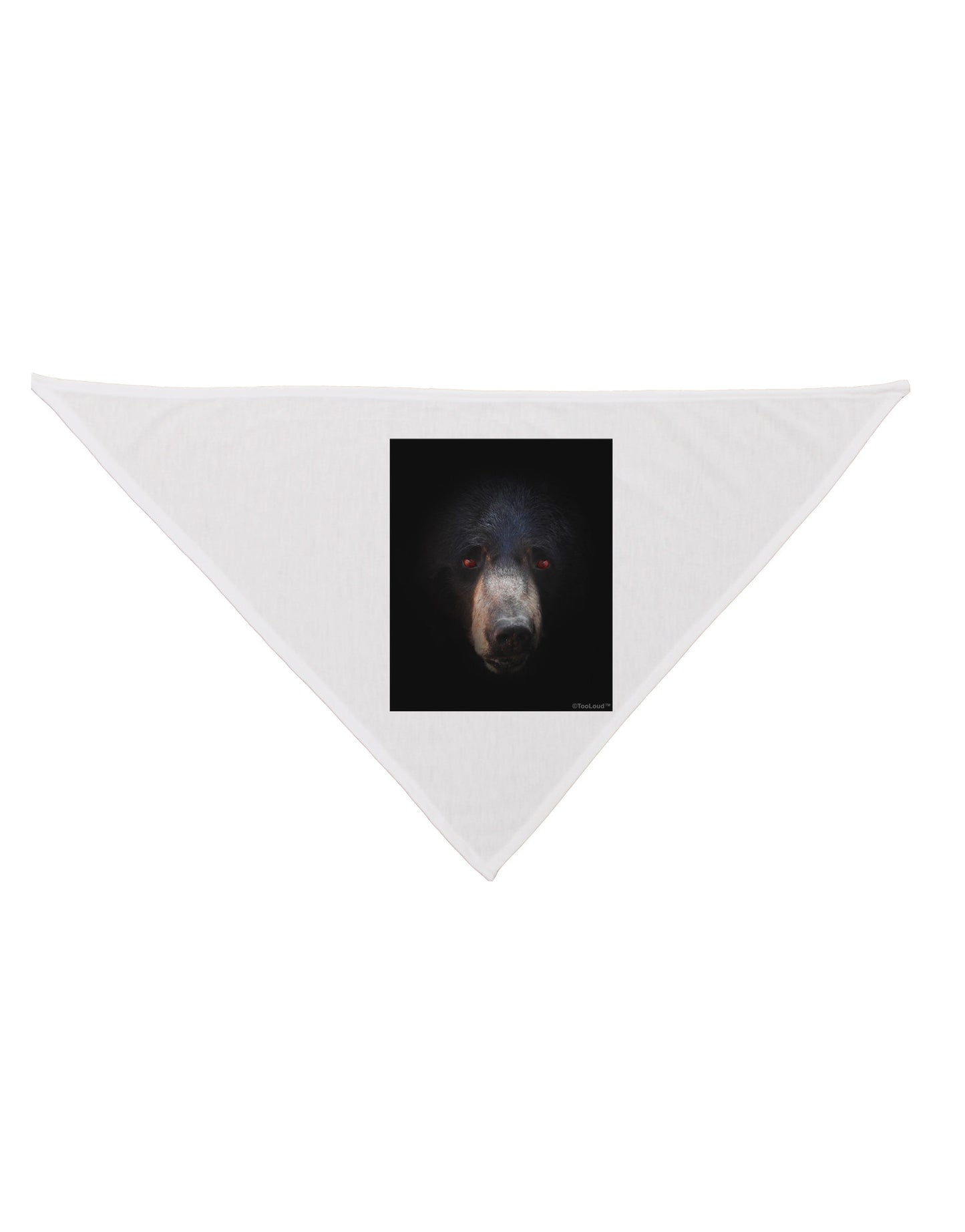 Scary Black Bear Dog Bandana 26-Dog Bandana-TooLoud-White-One-Size-Fits-Most-Davson Sales