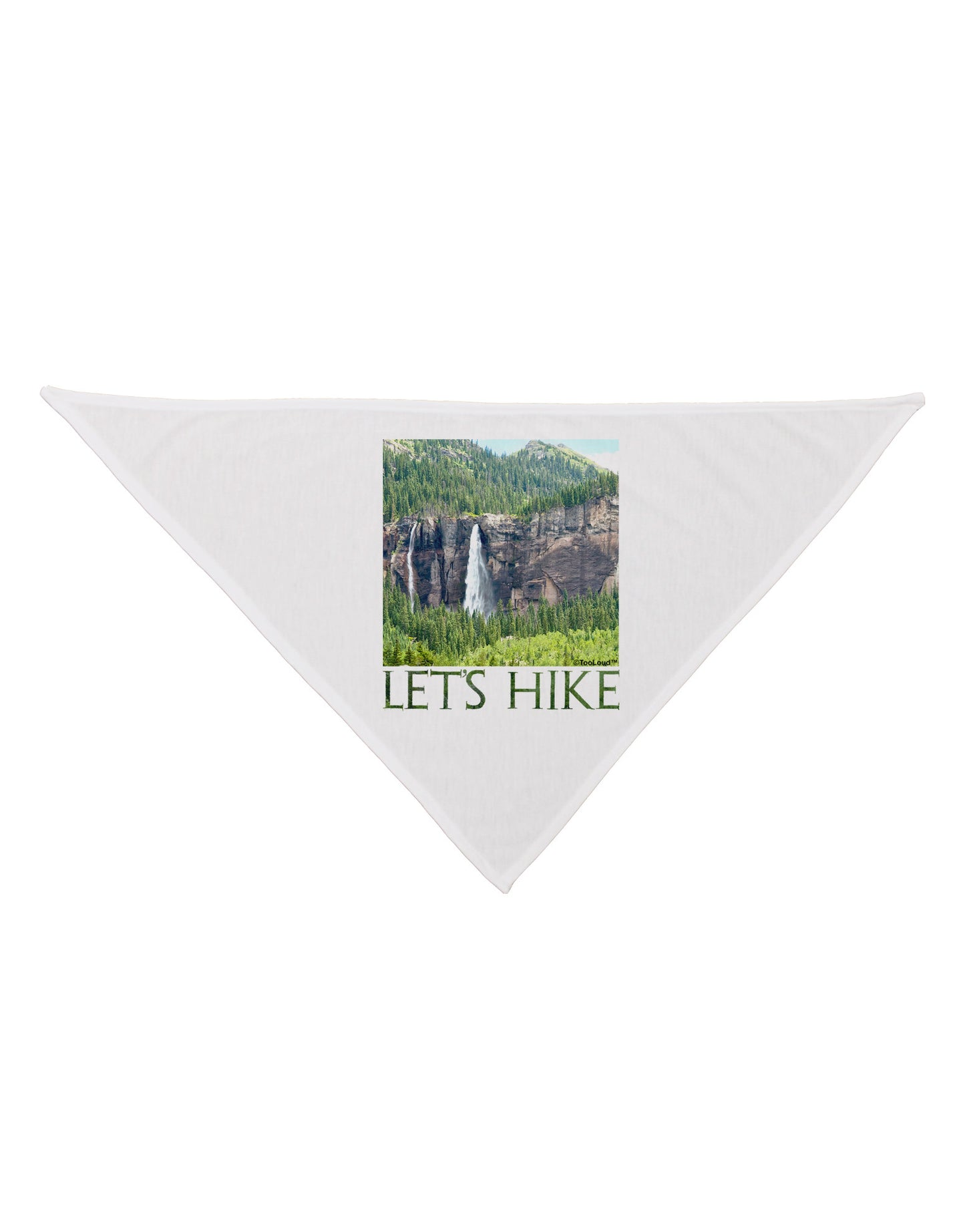 Beautiful Cliffs - Lets Hike Dog Bandana 26" by-Dog Bandana-TooLoud-White-One-Size-Fits-Most-Davson Sales
