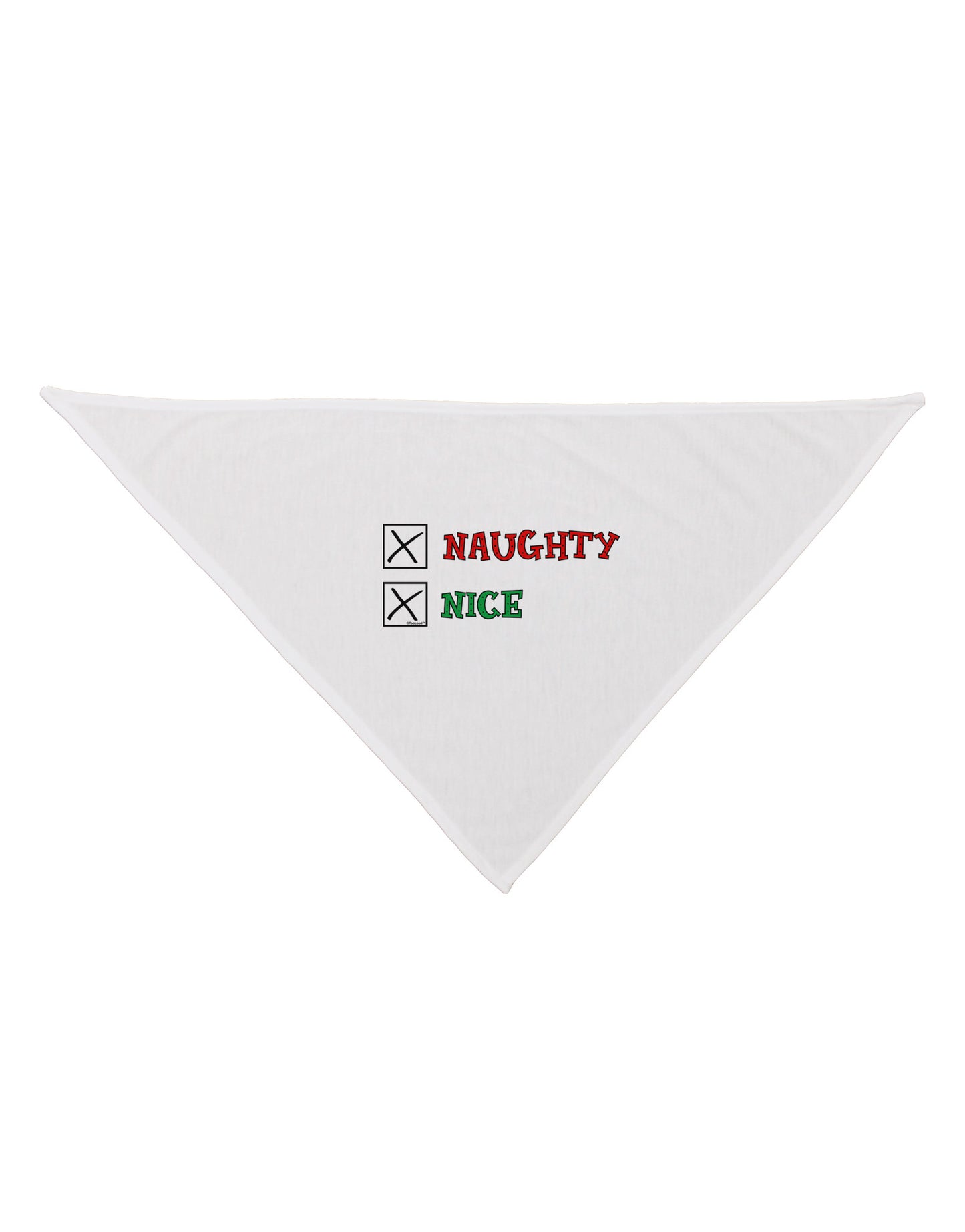 Naughty or Nice Christmas - Naughty and Nice Dog Bandana 26-Dog Bandana-TooLoud-White-One-Size-Fits-Most-Davson Sales