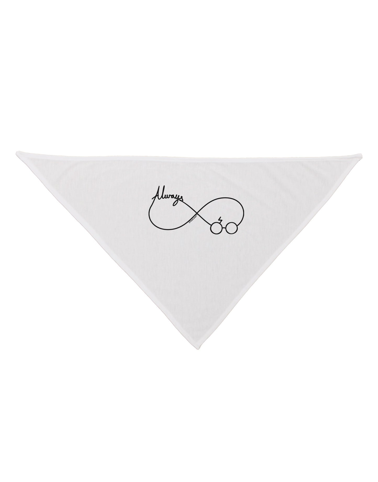 Always Infinity Symbol Dog Bandana 26-Dog Bandana-TooLoud-White-One-Size-Fits-Most-Davson Sales