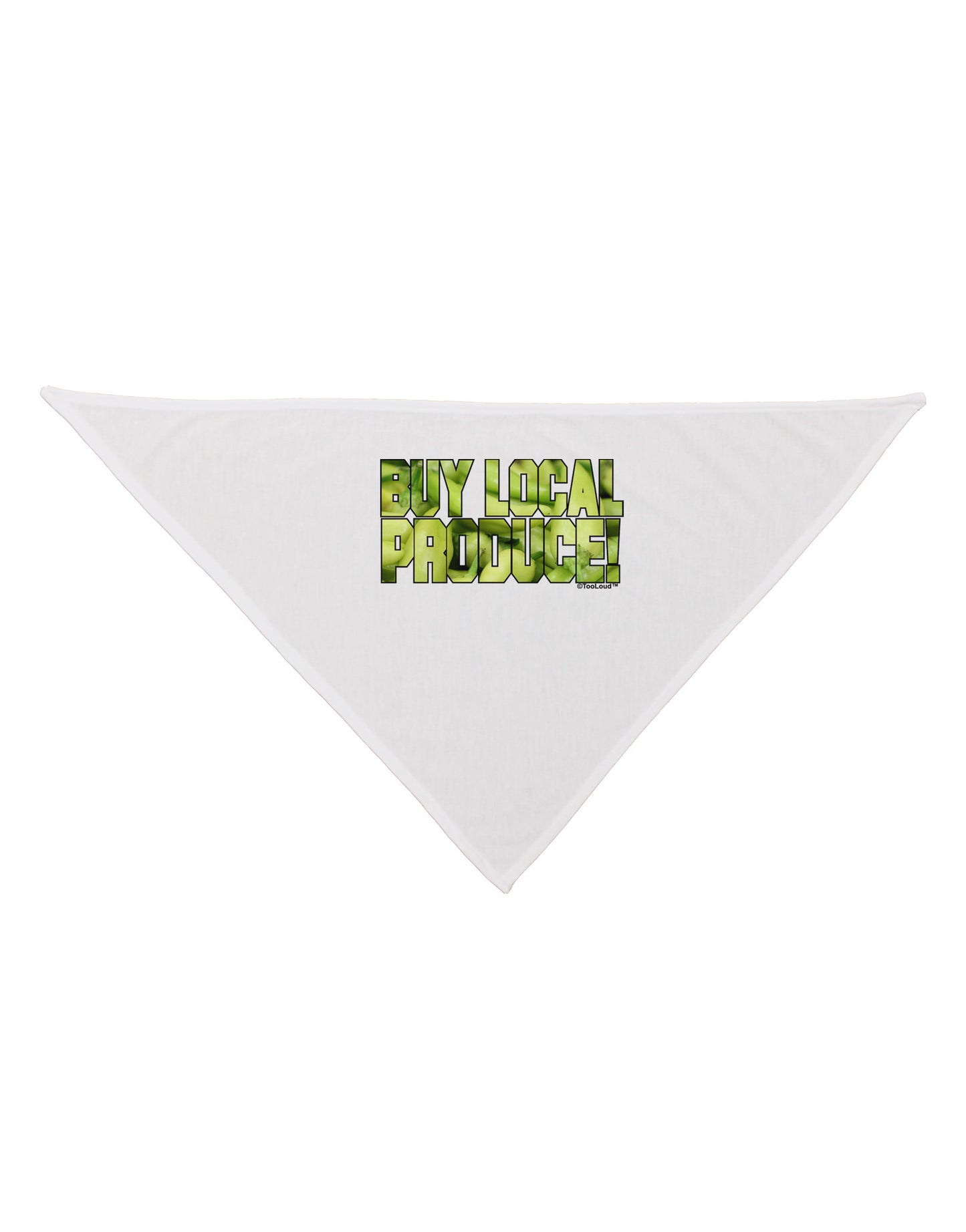 Buy Local - Jalapenos Text Dog Bandana 26-Dog Bandana-TooLoud-White-One-Size-Fits-Most-Davson Sales