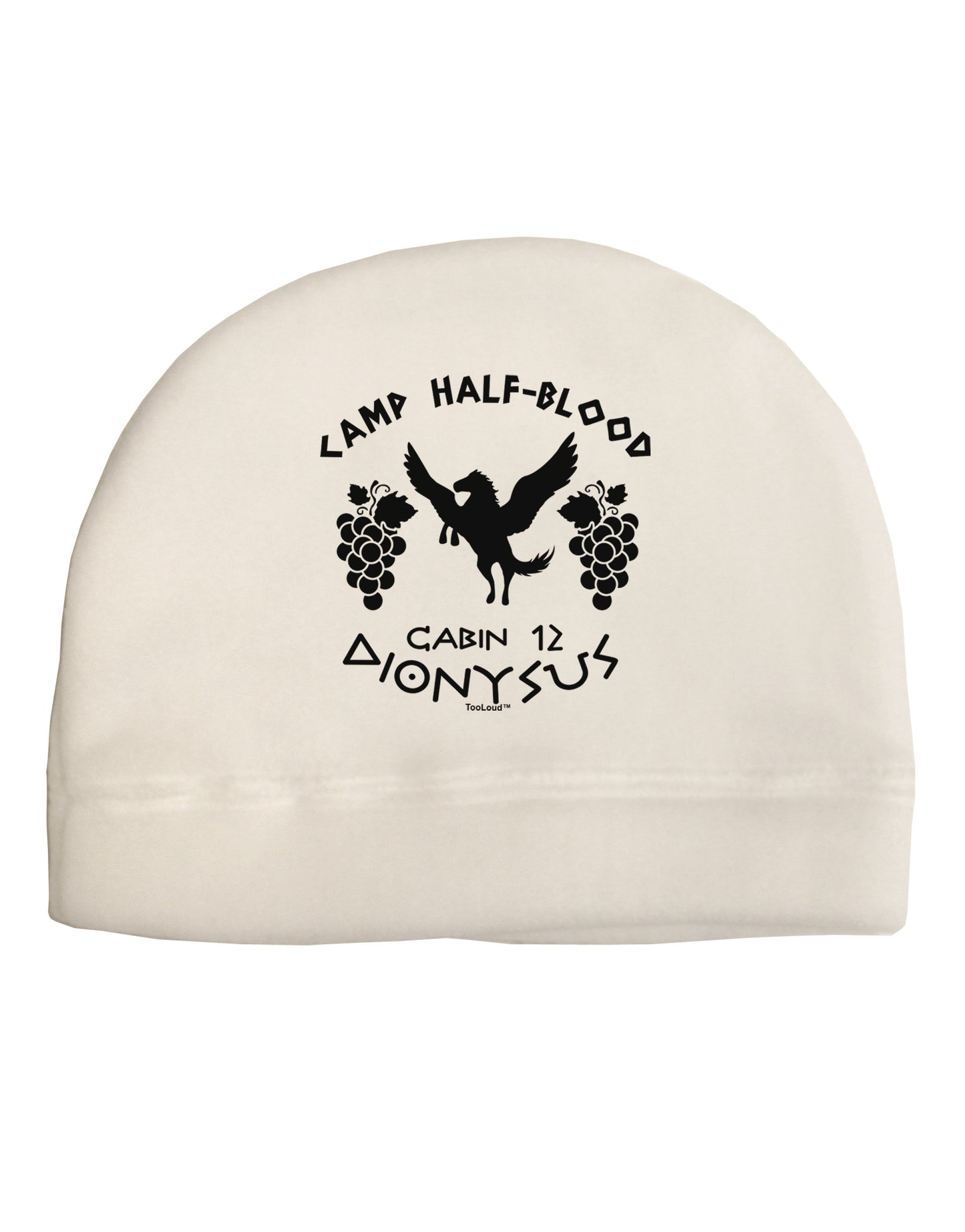Camp Half Blood Cabin 12 Dionysus Adult Fleece Beanie Cap Hat by-Beanie-TooLoud-White-One-Size-Fits-Most-Davson Sales