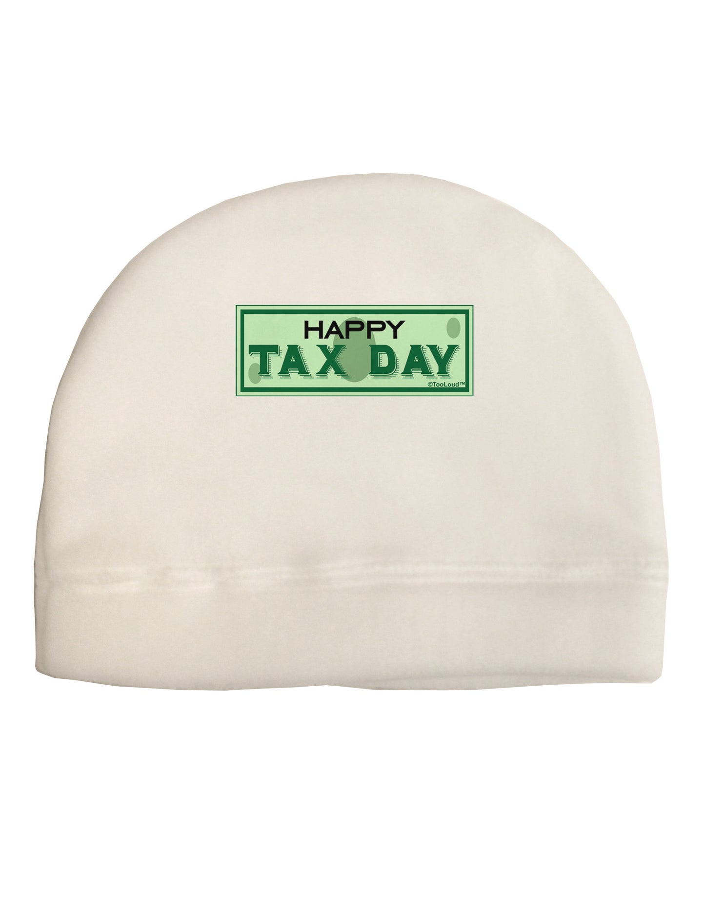 Happy Tax Day Adult Fleece Beanie Cap Hat-Beanie-TooLoud-White-One-Size-Fits-Most-Davson Sales