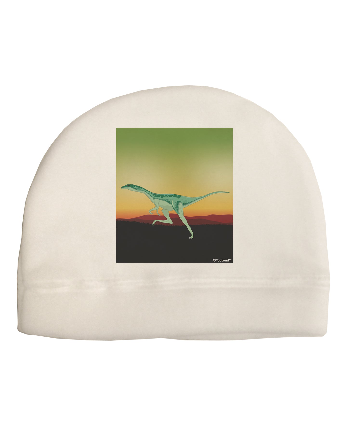 Ornithomimus Velox - Without Name Adult Fleece Beanie Cap Hat by TooLoud-Beanie-TooLoud-White-One-Size-Fits-Most-Davson Sales