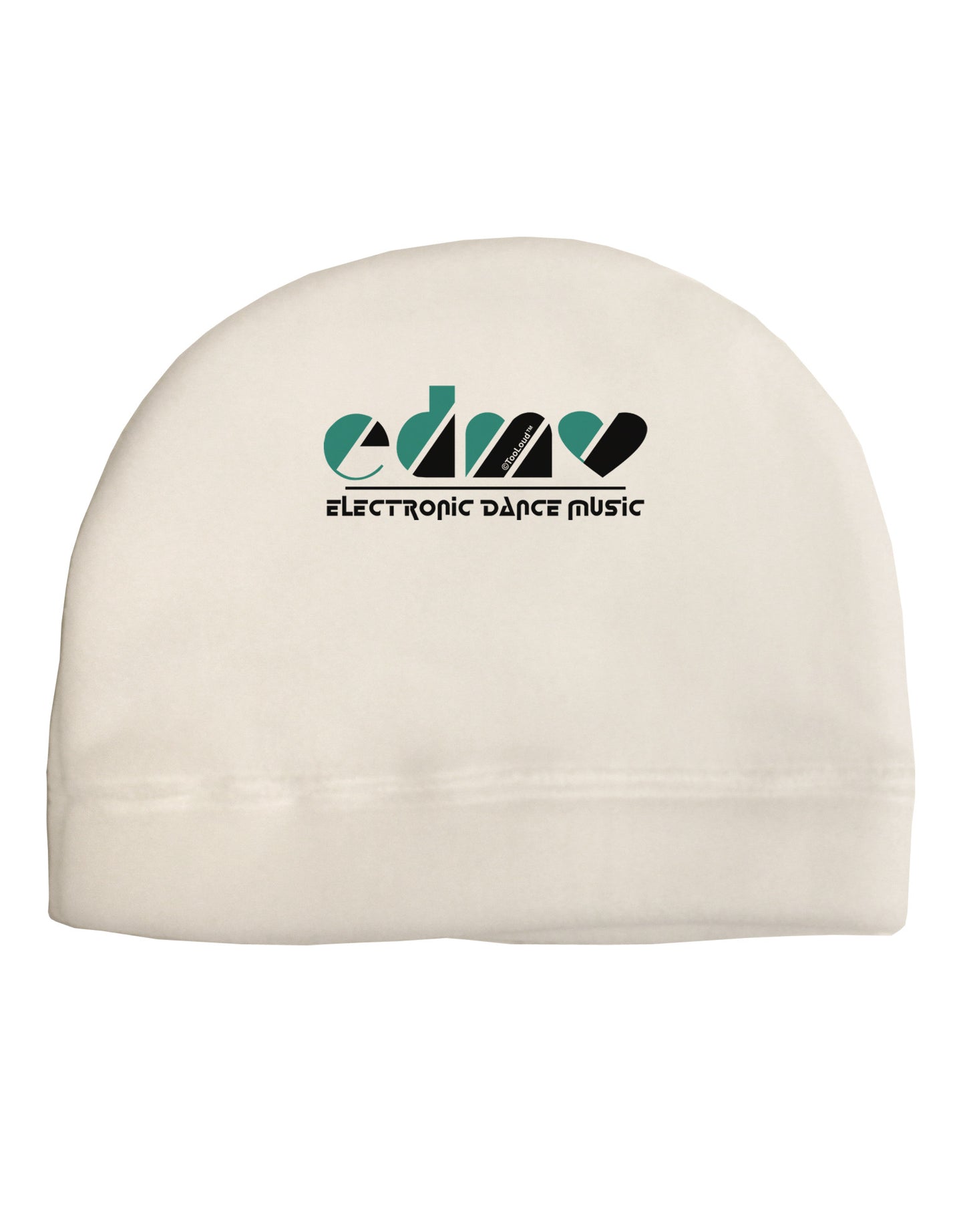 EDM Heart Black Adult Fleece Beanie Cap Hat-Beanie-TooLoud-White-One-Size-Fits-Most-Davson Sales