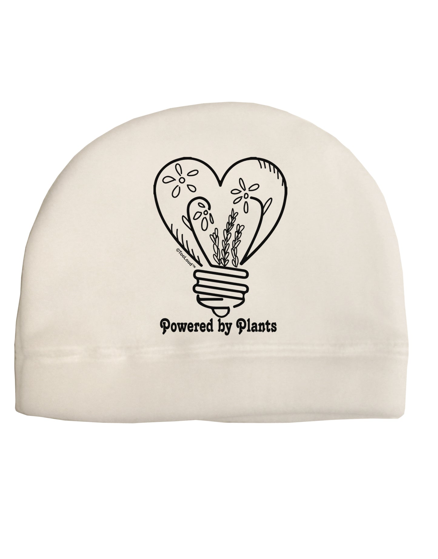 Powered by Plants Adult Fleece Beanie Cap Hat-Beanie-TooLoud-White-One-Size-Fits-Most-Davson Sales