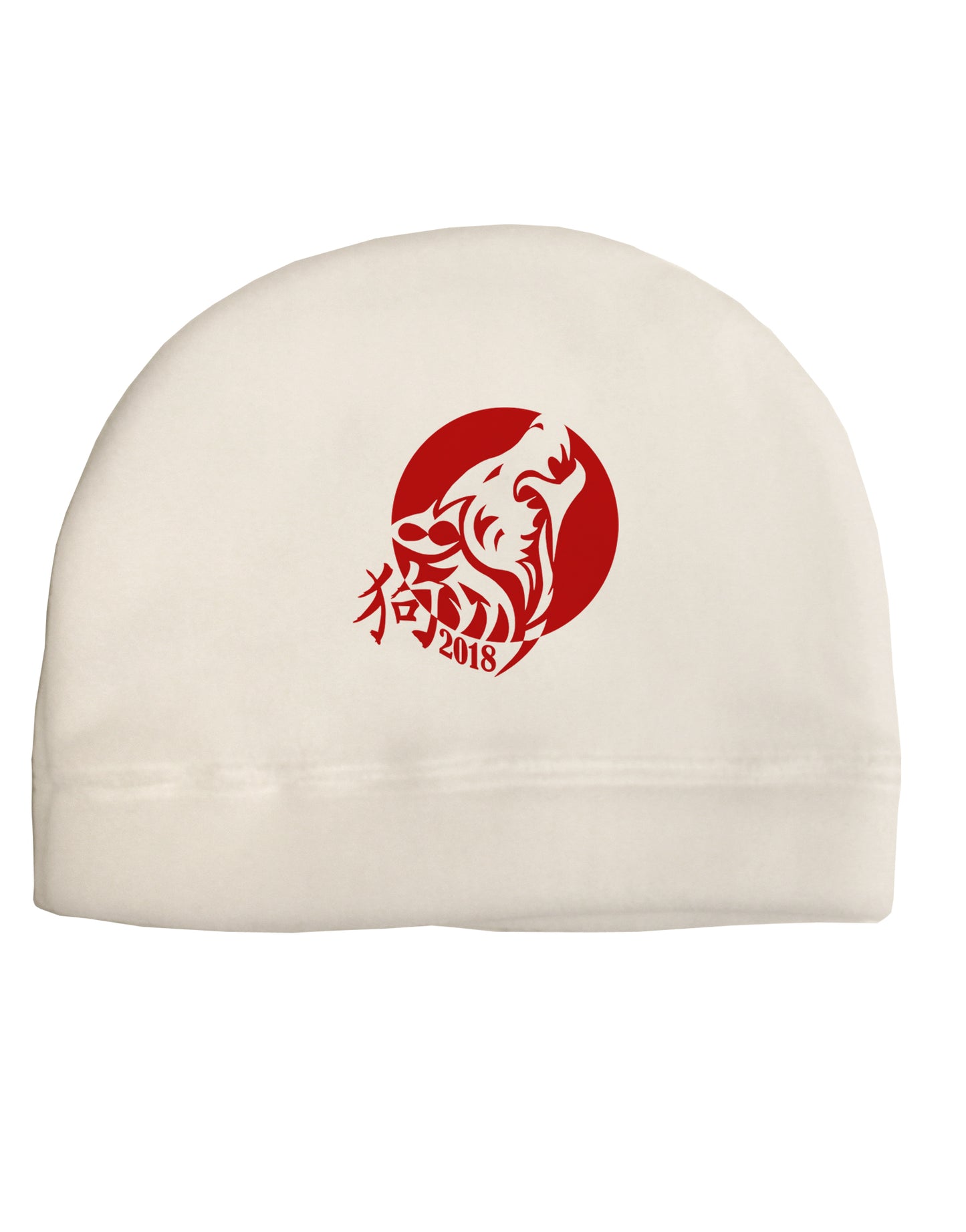 Chinese New Year 2018 Dog Adult Fleece Beanie Cap Hat by TooLoud-TooLoud-White-One-Size-Fits-Most-Davson Sales