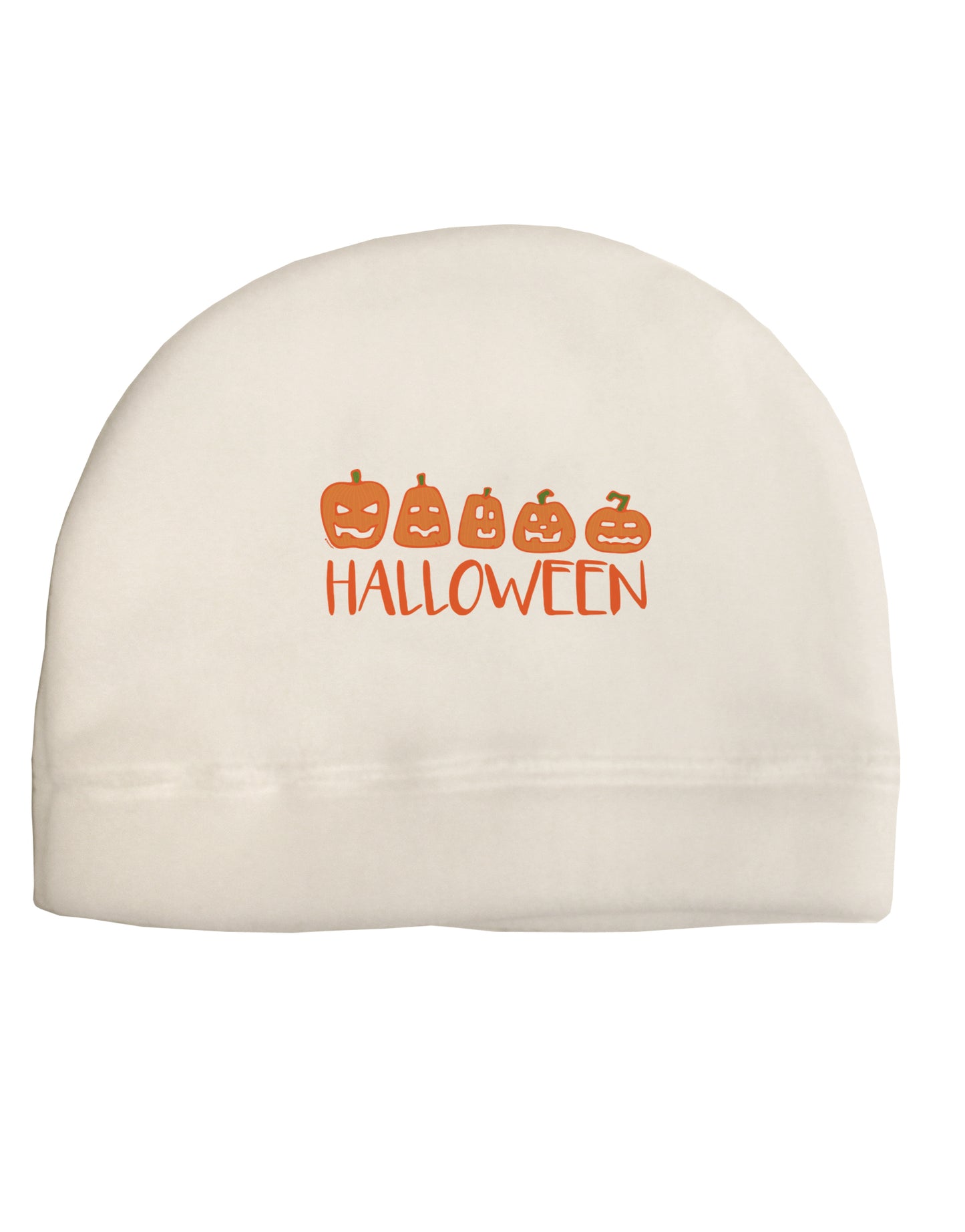 Halloween Pumpkins Adult Fleece Beanie Cap Hat-Beanie-TooLoud-White-One-Size-Fits-Most-Davson Sales