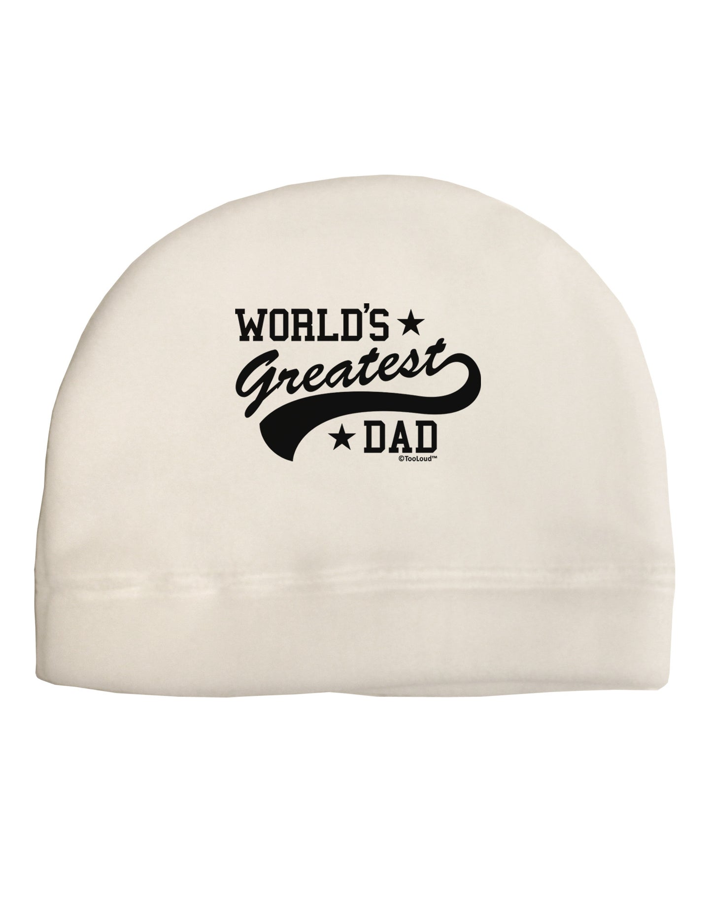 World's Greatest Dad - Sport Style Adult Fleece Beanie Cap Hat by TooLoud-Beanie-TooLoud-White-One-Size-Fits-Most-Davson Sales