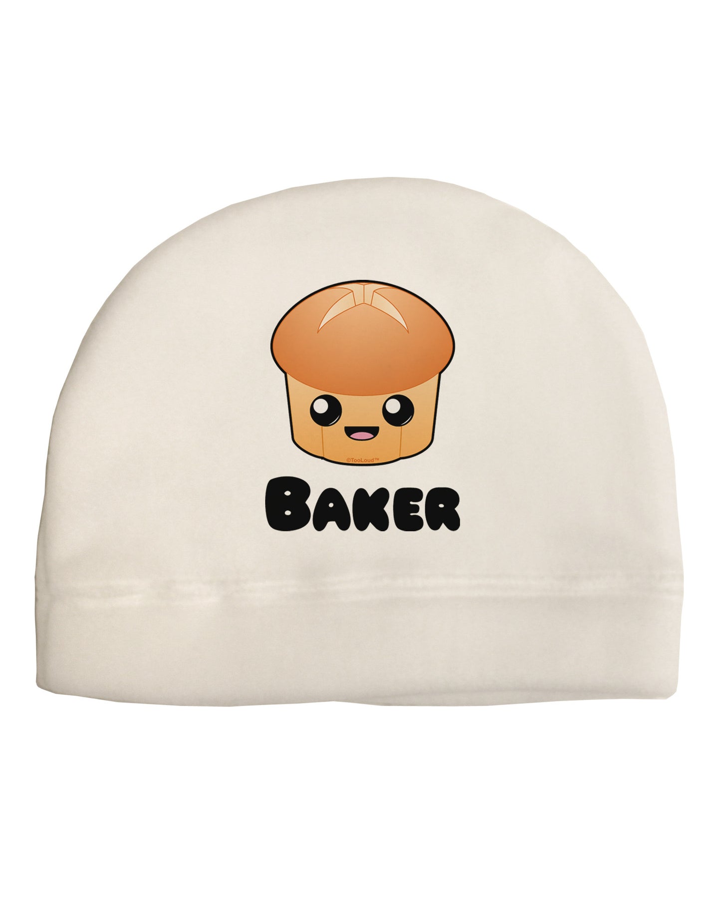 Baker Cute Roll Adult Fleece Beanie Cap Hat-Beanie-TooLoud-White-One-Size-Fits-Most-Davson Sales
