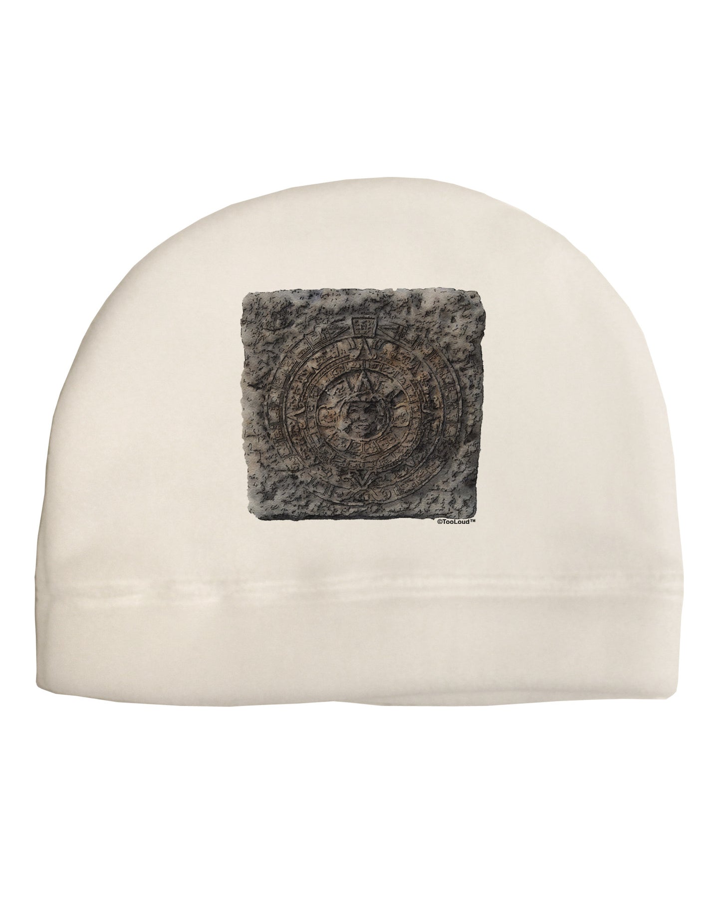 Stone Carving Watercolor Adult Fleece Beanie Cap Hat-Beanie-TooLoud-White-One-Size-Fits-Most-Davson Sales