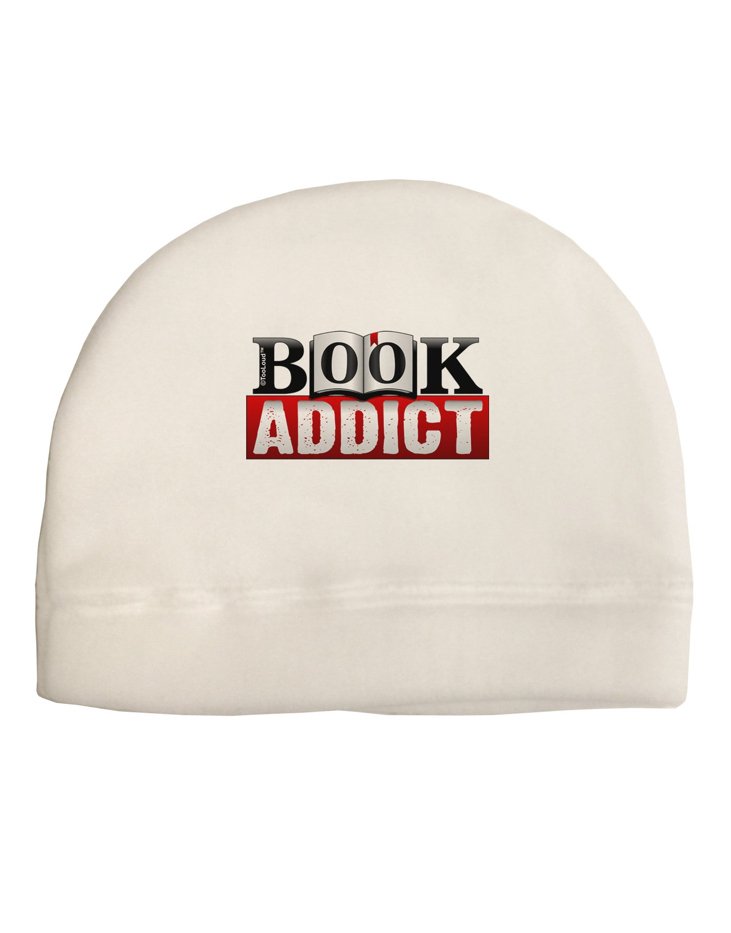 Book Addict Adult Fleece Beanie Cap Hat-Beanie-TooLoud-White-One-Size-Fits-Most-Davson Sales