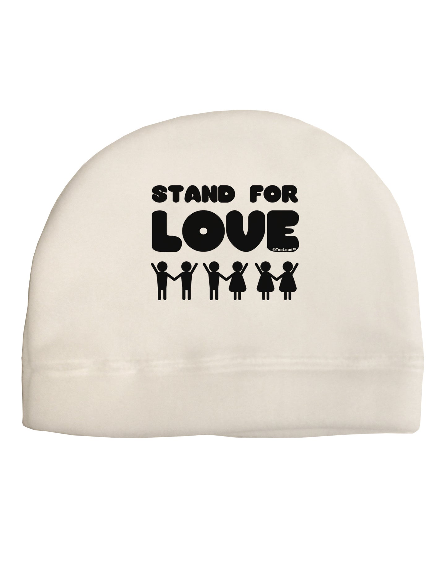 Stand For Love Adult Fleece Beanie Cap Hat-Beanie-TooLoud-White-One-Size-Fits-Most-Davson Sales