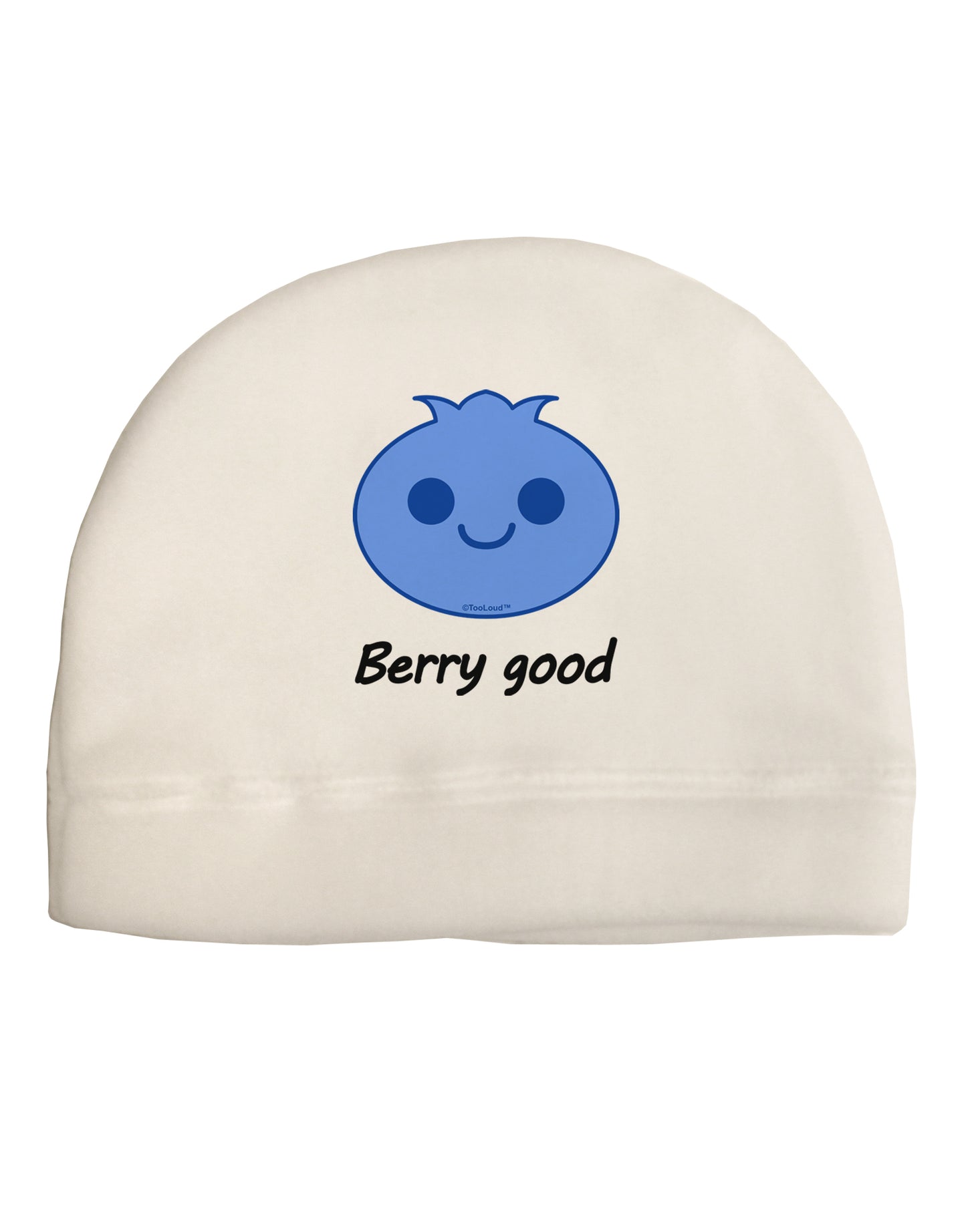 Blueberry - Berry Good Adult Fleece Beanie Cap Hat-Beanie-TooLoud-White-One-Size-Fits-Most-Davson Sales