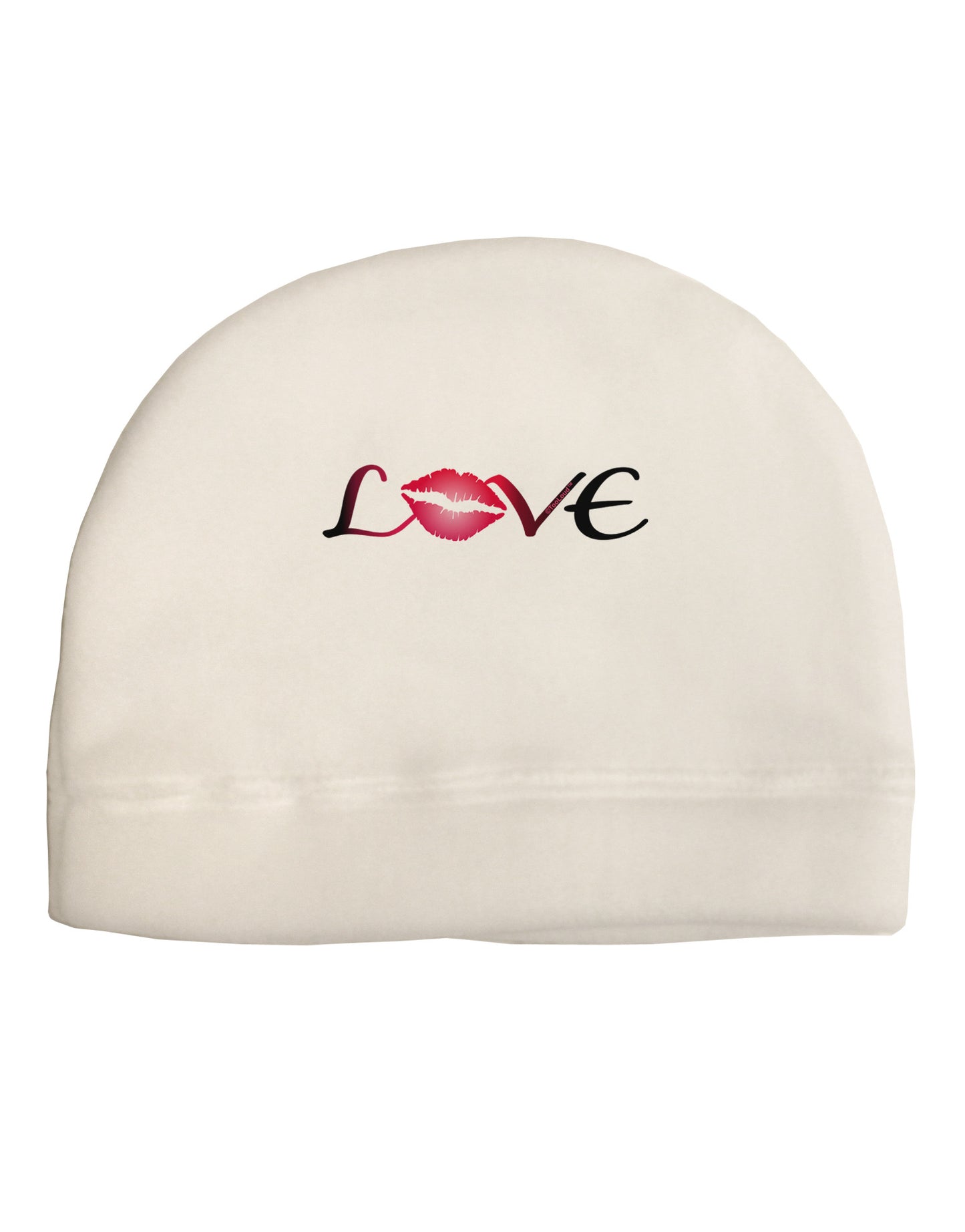 Love Kiss Adult Fleece Beanie Cap Hat-Beanie-TooLoud-White-One-Size-Fits-Most-Davson Sales