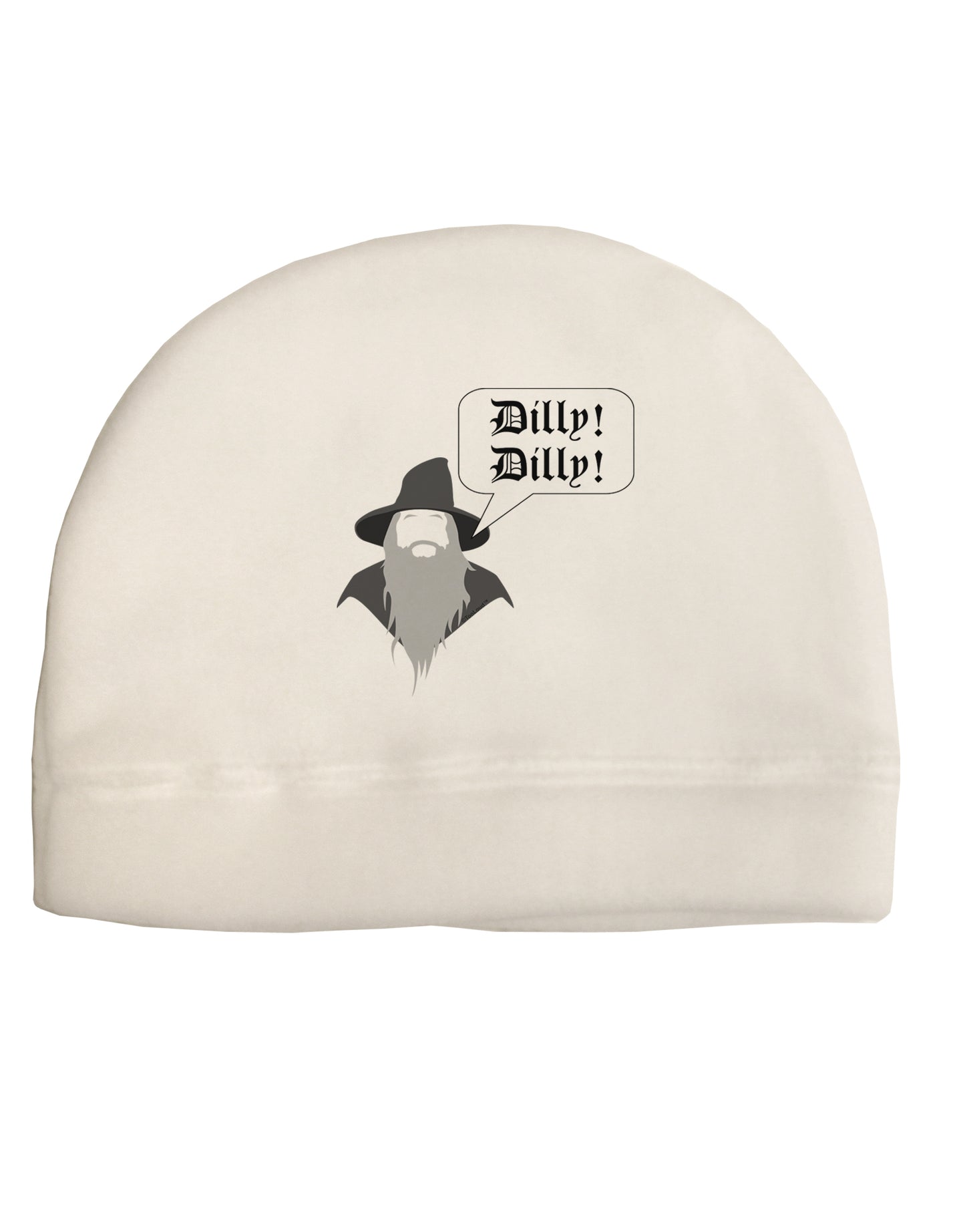 Wizard Dilly Dilly Adult Fleece Beanie Cap Hat by TooLoud-TooLoud-White-One-Size-Fits-Most-Davson Sales