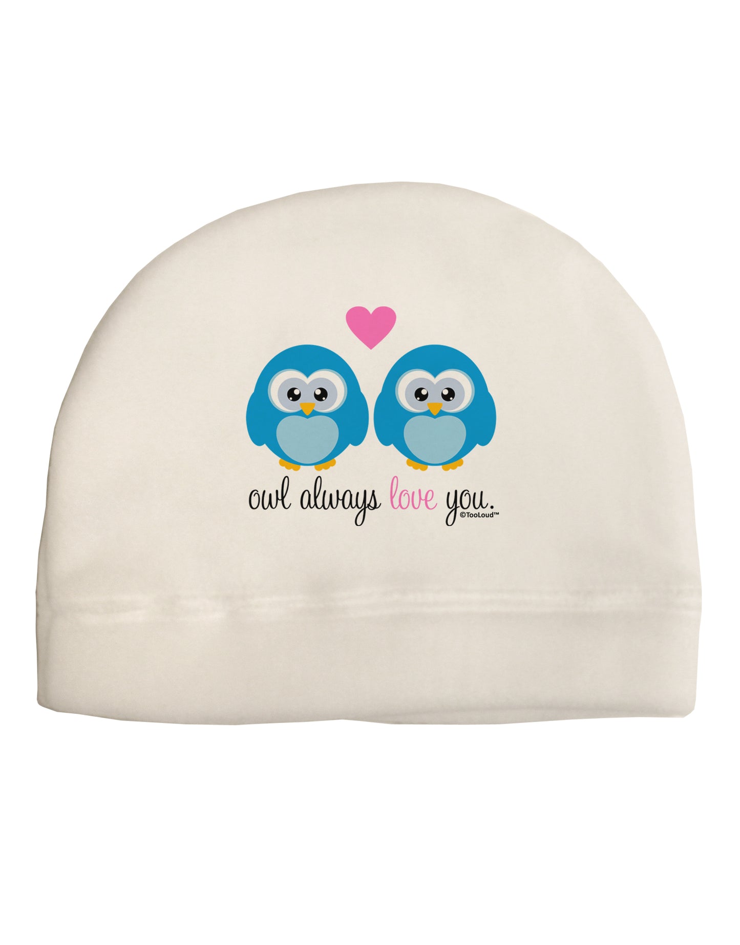 Owl Always Love You - Blue Owls Adult Fleece Beanie Cap Hat by TooLoud-Beanie-TooLoud-White-One-Size-Fits-Most-Davson Sales