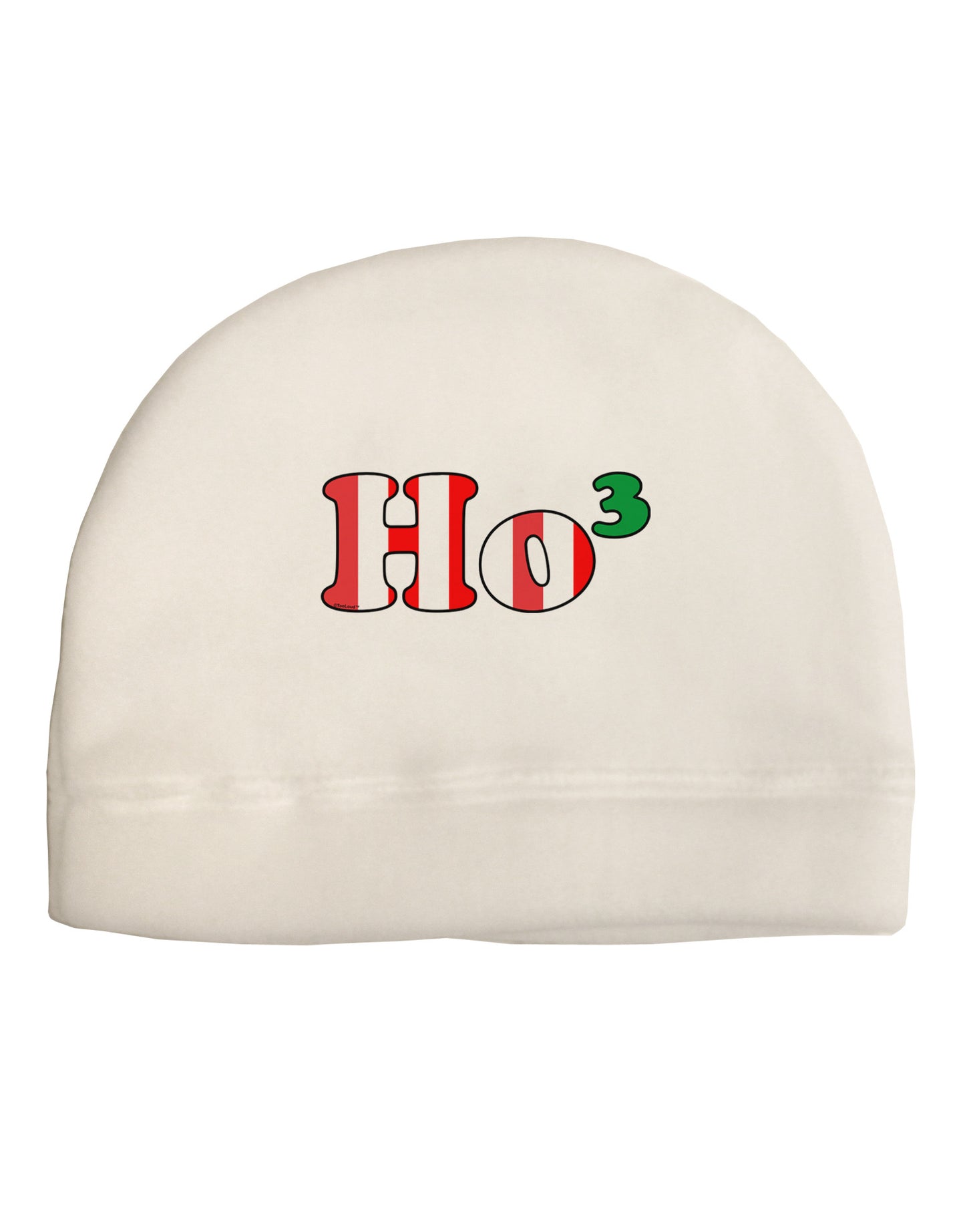 Ho Ho Ho Math Christmas Adult Fleece Beanie Cap Hat-Beanie-TooLoud-White-One-Size-Fits-Most-Davson Sales