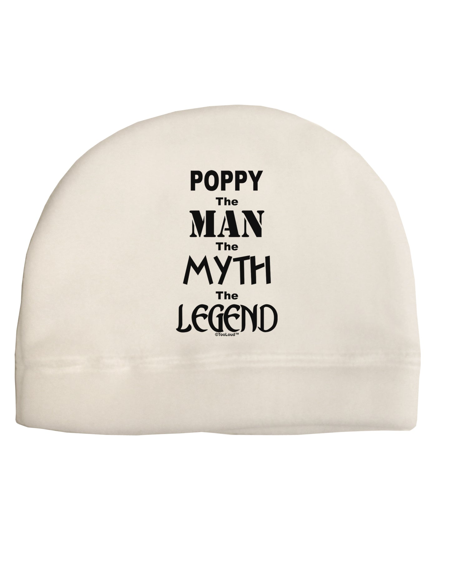 Poppy The Man The Myth The Legend Adult Fleece Beanie Cap Hat by TooLoud-TooLoud-White-One-Size-Fits-Most-Davson Sales