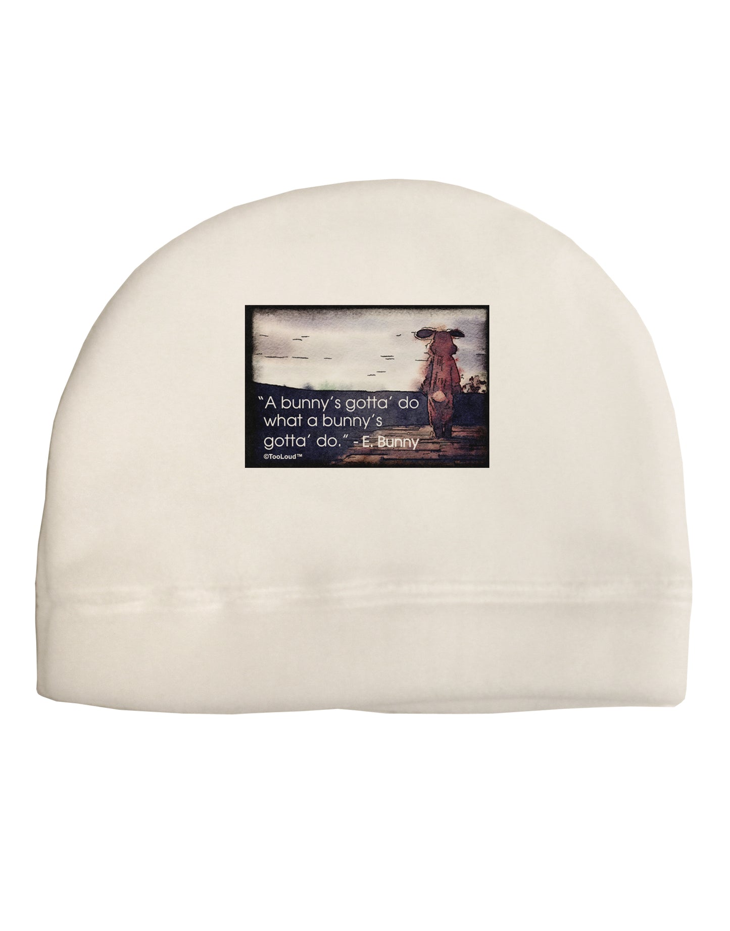 A Bunny's Gotta Do - Easter Bunny Adult Fleece Beanie Cap Hat by TooLoud-Beanie-TooLoud-White-One-Size-Fits-Most-Davson Sales