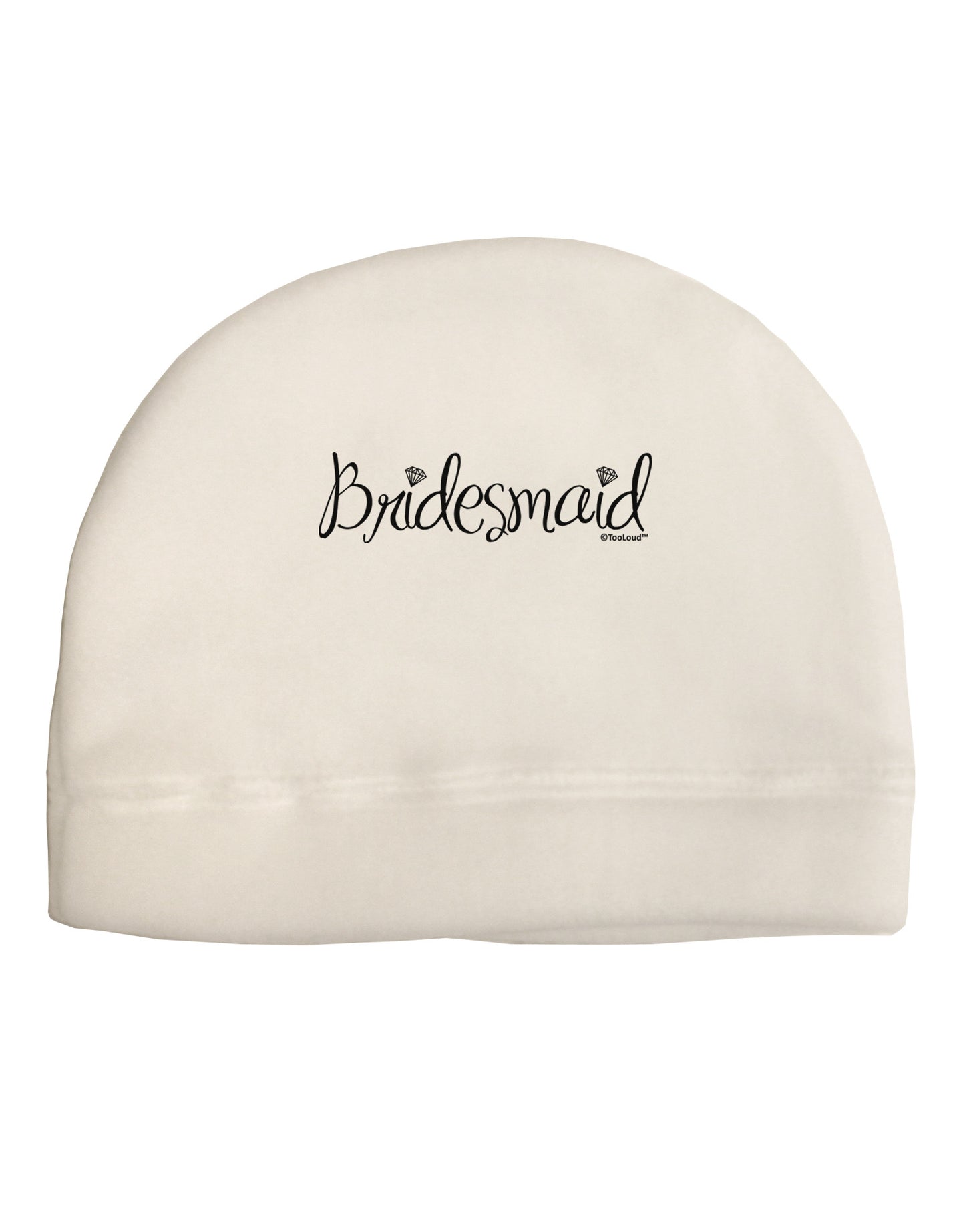 Bridesmaid Design - Diamonds Adult Fleece Beanie Cap Hat-Beanie-TooLoud-White-One-Size-Fits-Most-Davson Sales