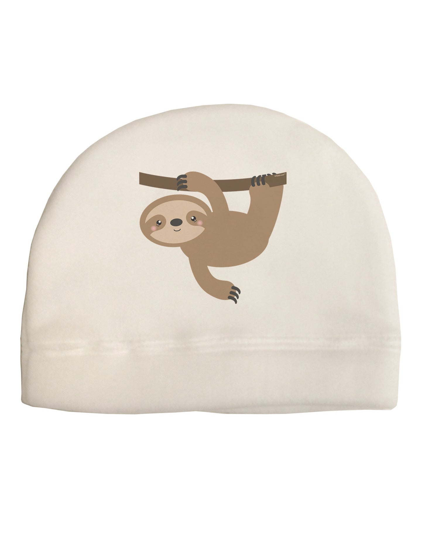 Cute Hanging Sloth Adult Fleece Beanie Cap Hat-Beanie-TooLoud-White-One-Size-Fits-Most-Davson Sales