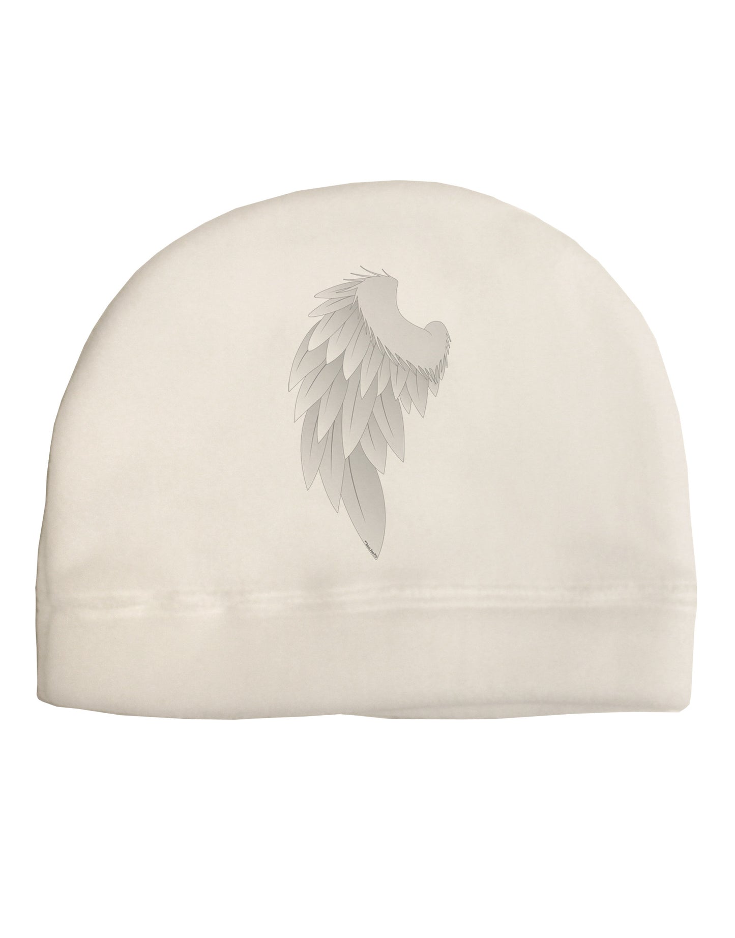 Single Left Angel Wing Design - Couples Adult Fleece Beanie Cap Hat-Beanie-TooLoud-White-One-Size-Fits-Most-Davson Sales