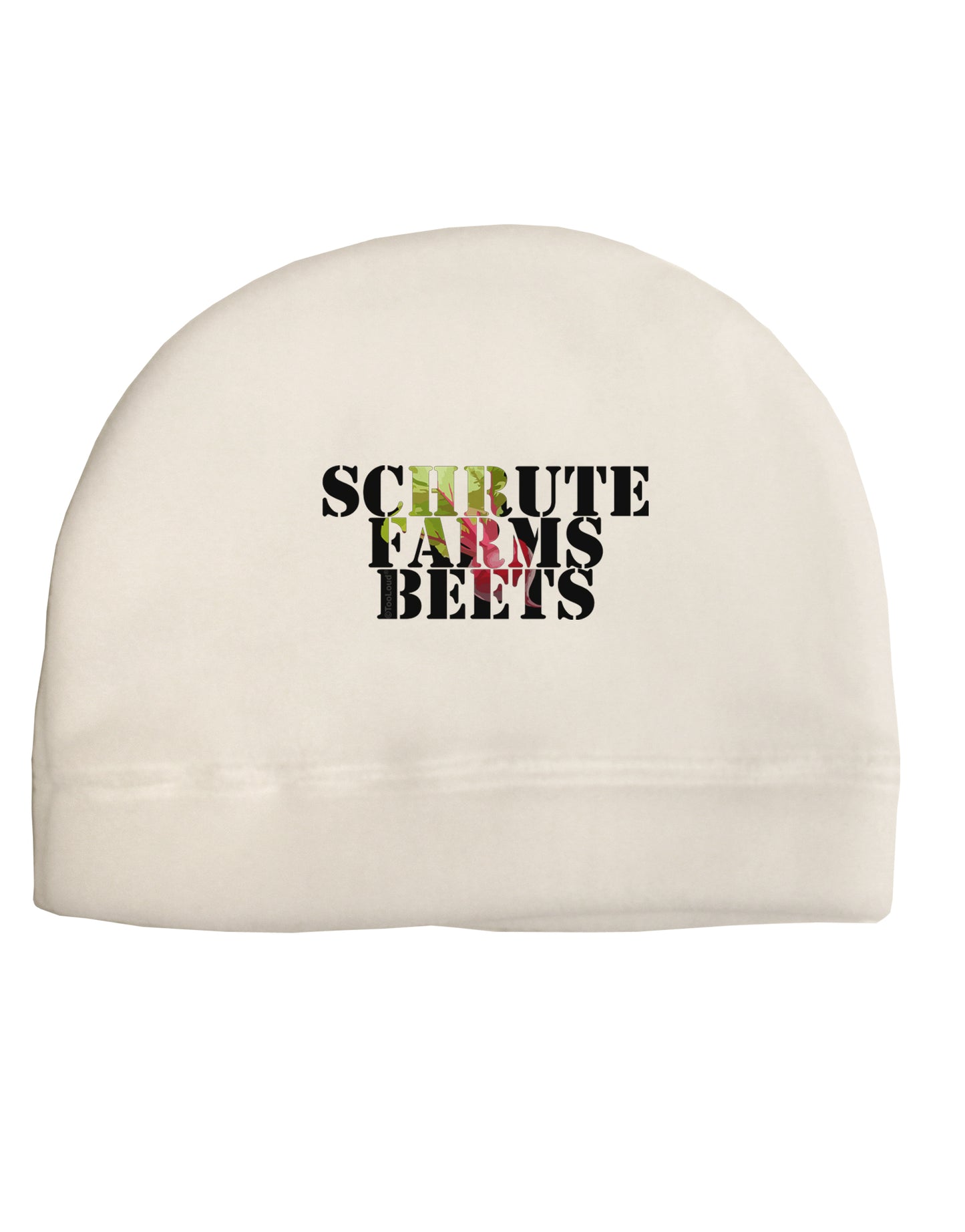 Schrute Farms Beets Adult Fleece Beanie Cap Hat by TooLoud-TooLoud-White-One-Size-Fits-Most-Davson Sales