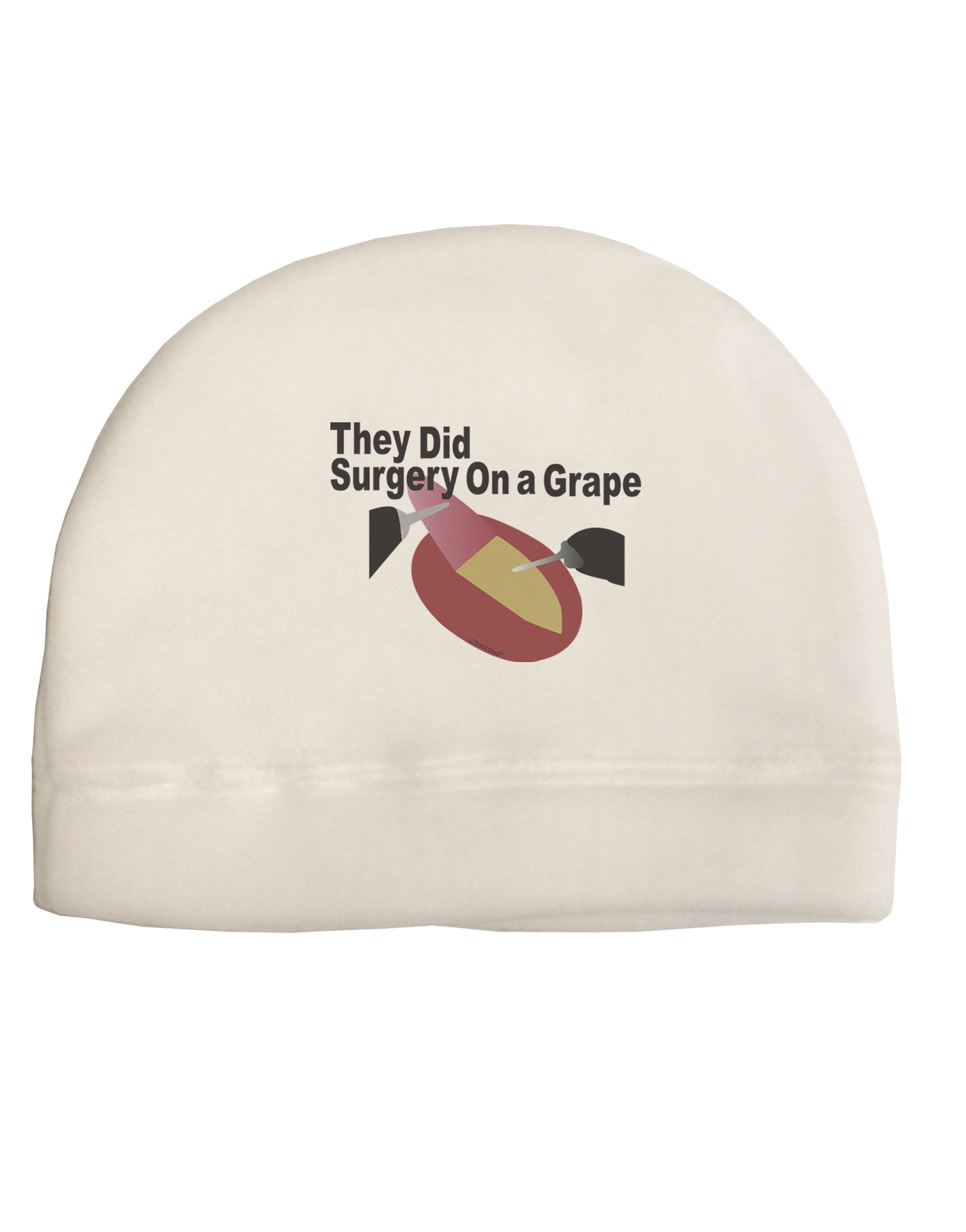 They Did Surgery On a Grape Adult Fleece Beanie Cap Hat by TooLoud-TooLoud-White-One-Size-Fits-Most-Davson Sales