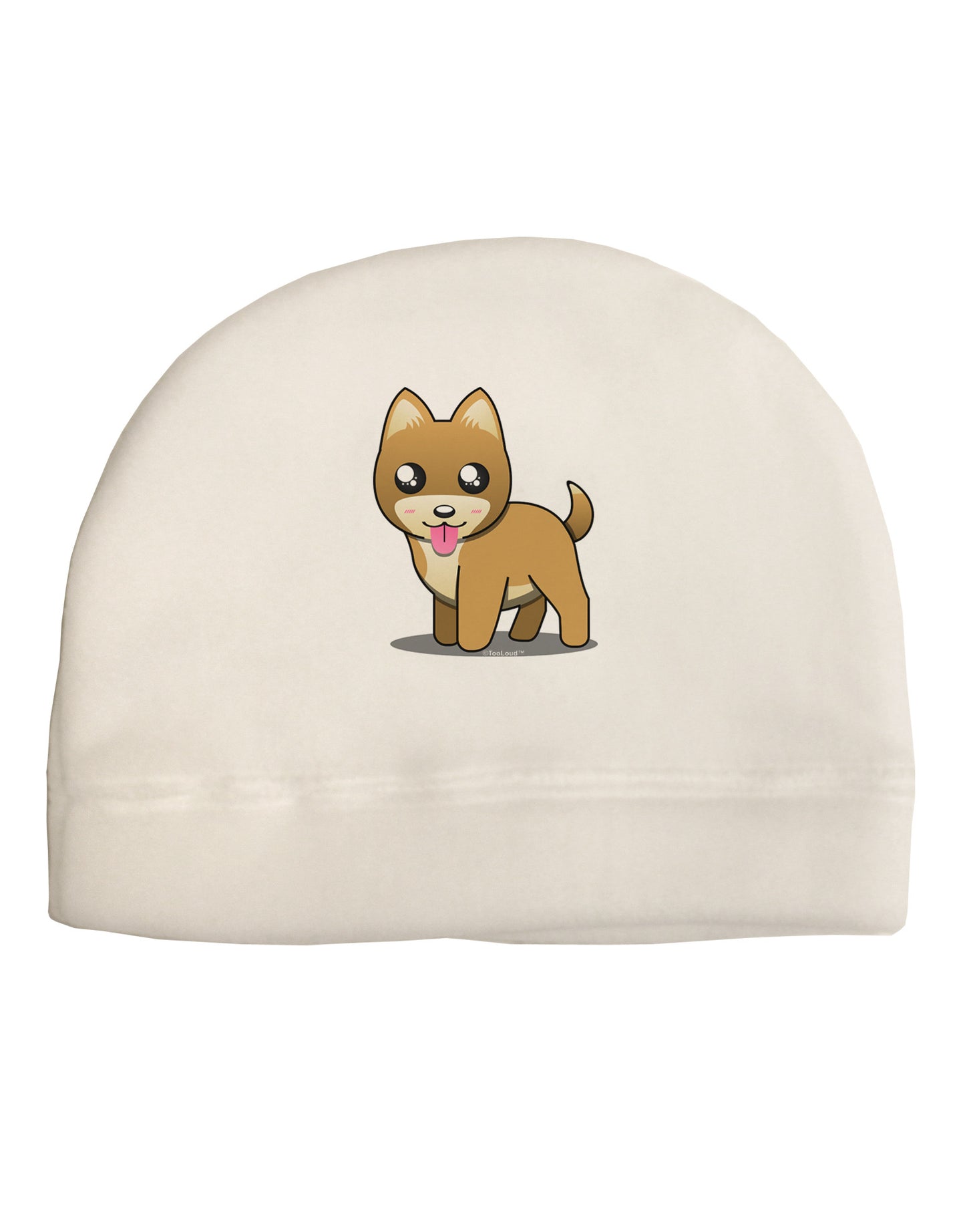 Kawaii Standing Puppy Adult Fleece Beanie Cap Hat-Beanie-TooLoud-White-One-Size-Fits-Most-Davson Sales