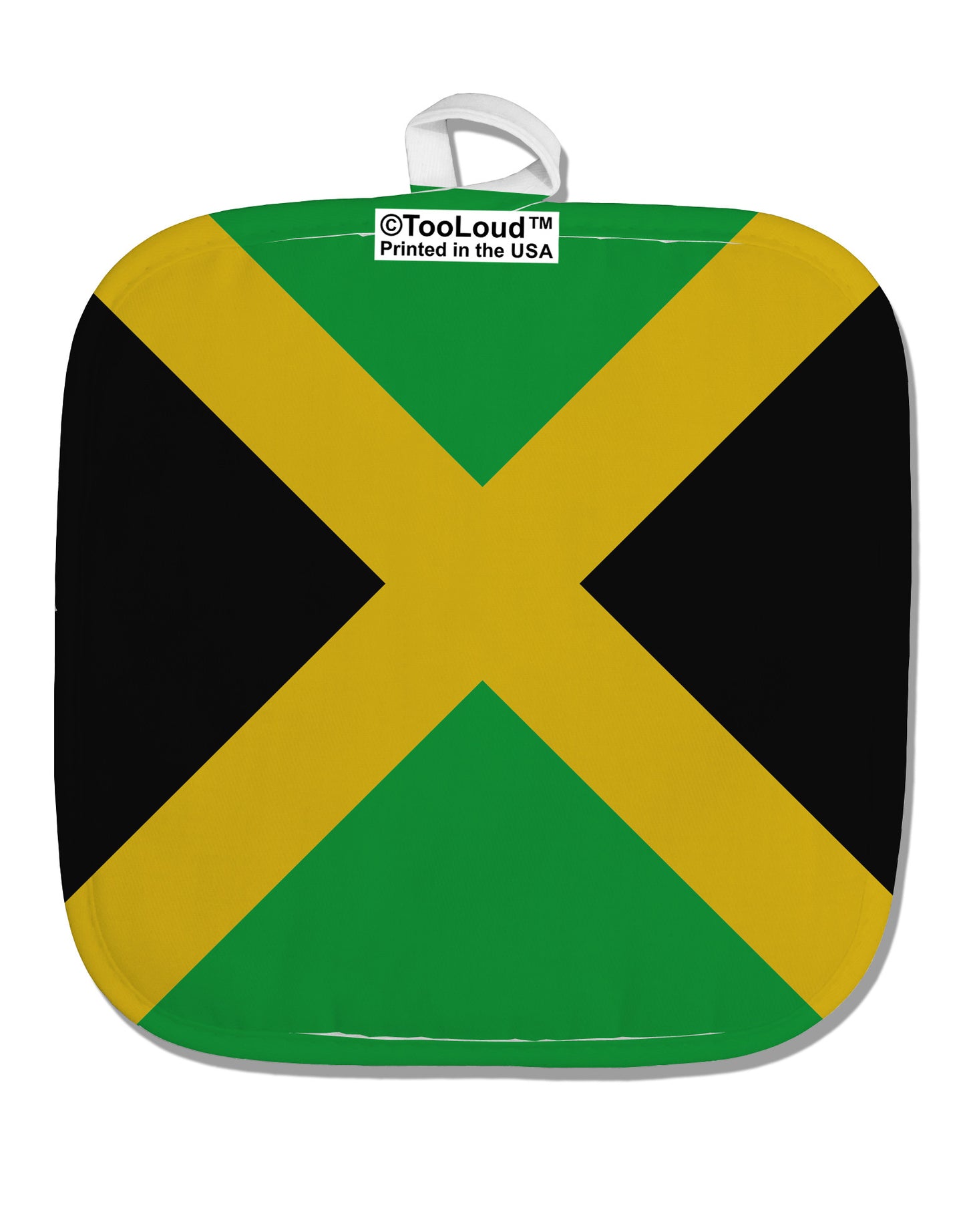 Jamaica Flag AOP White Fabric Pot Holder Hot Pad All Over Print-Pot Holder-TooLoud-White-Davson Sales