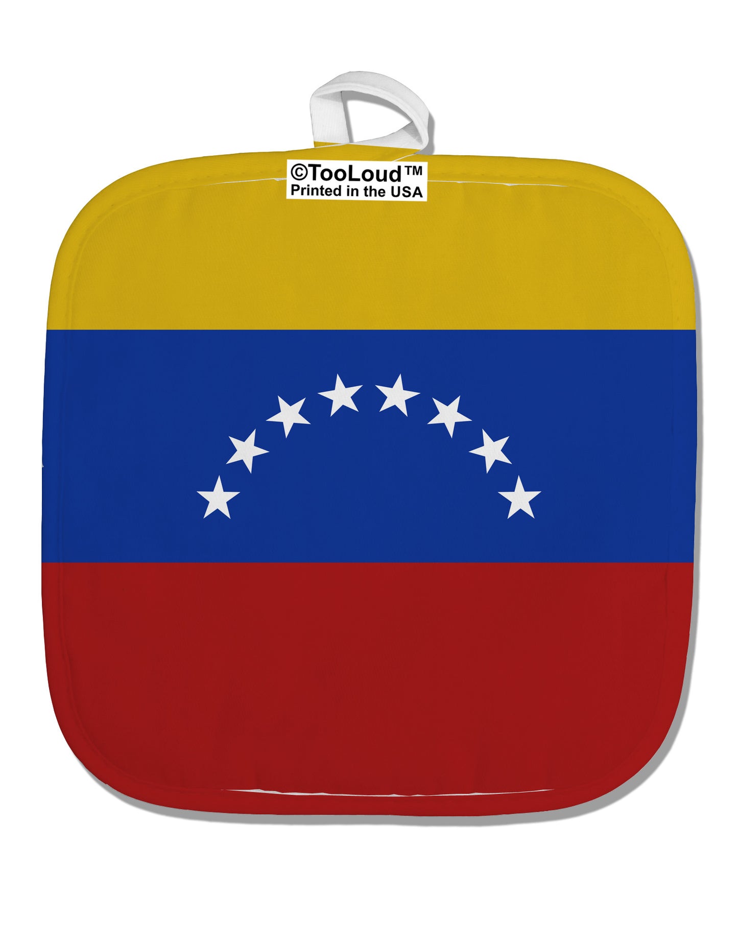 Venezuela Flag AOP White Fabric Pot Holder Hot Pad All Over Print-Pot Holder-TooLoud-White-Davson Sales