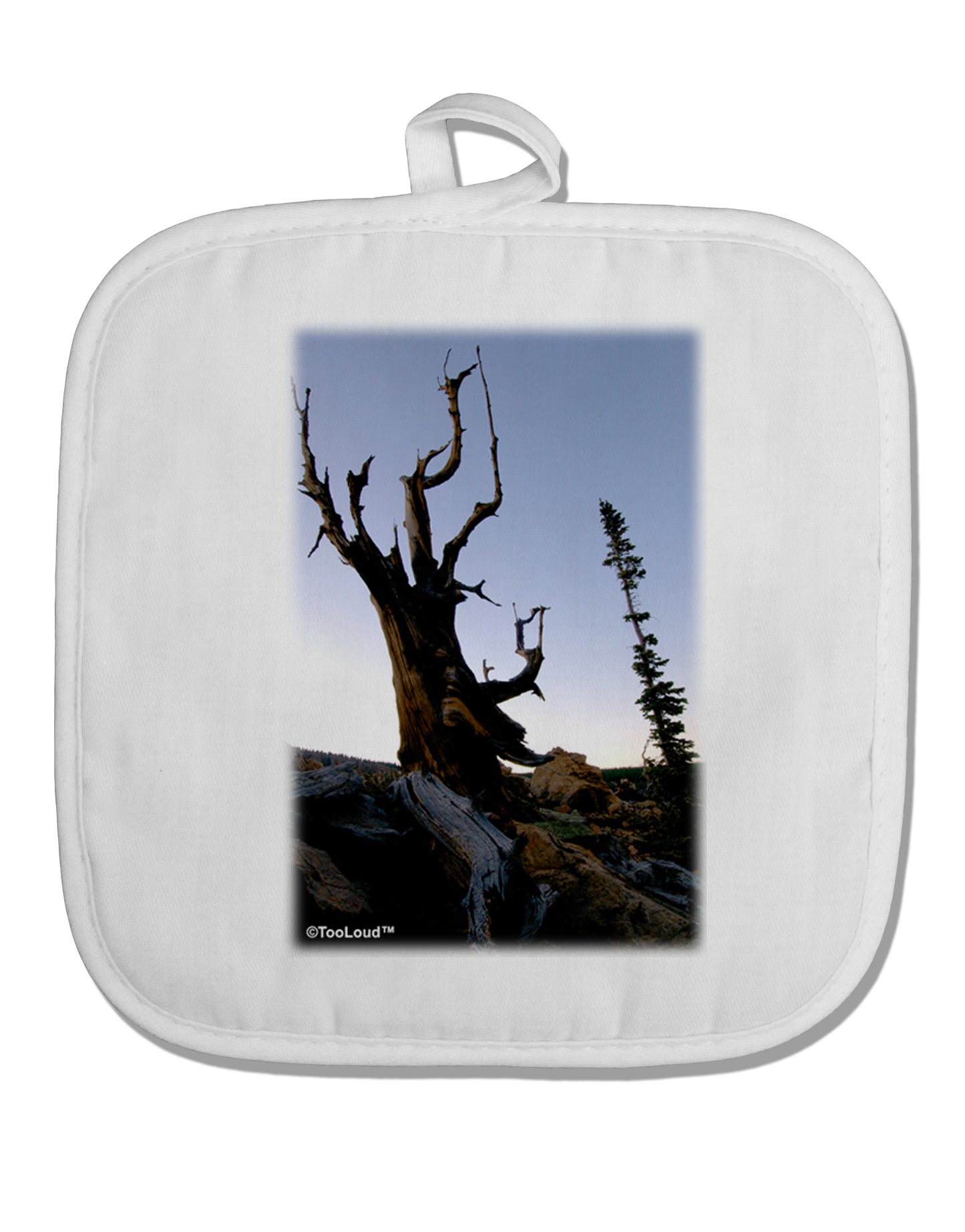 Colorado Mountain Scenery White Fabric Pot Holder Hot Pad by TooLoud-Pot Holder-TooLoud-White-Davson Sales
