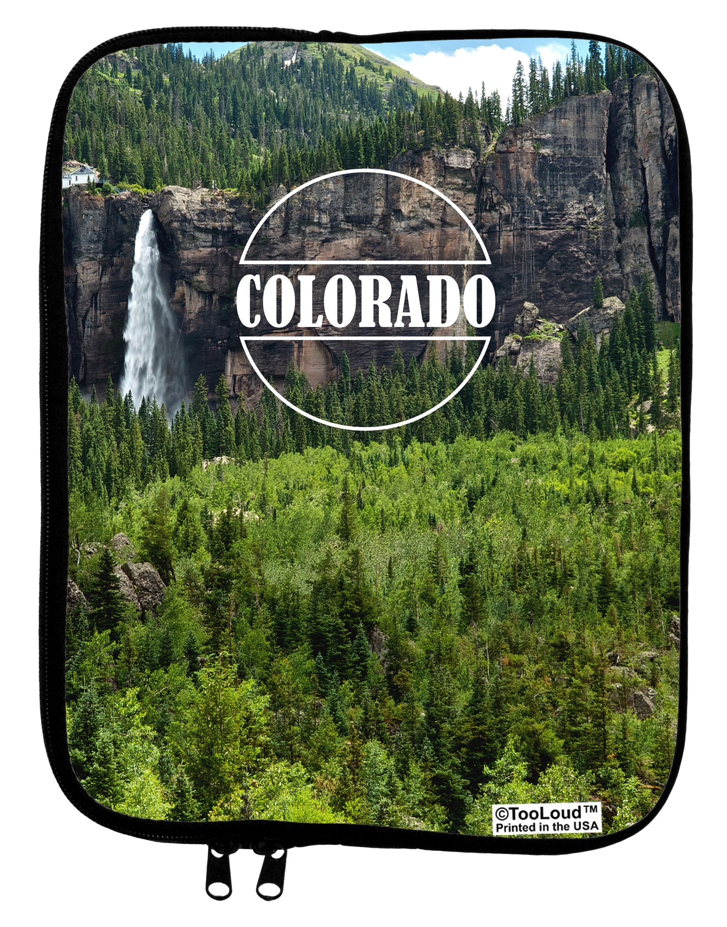 Colorado Beauty - Cliffs 9 x 11.5 Tablet Sleeve All Over Print by TooLoud-TooLoud-White-Black-Davson Sales