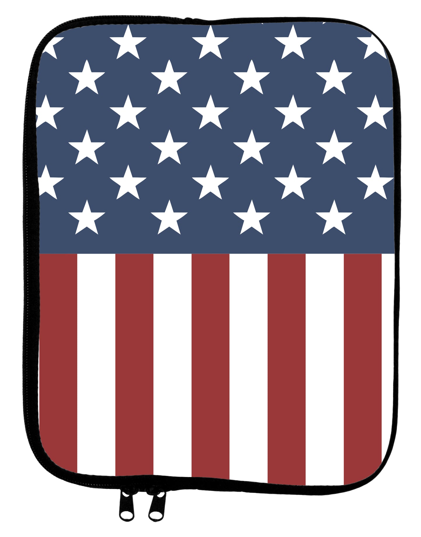 Stars and Stripes American Flag 9 x 11.5 Tablet Sleeve All Over Print by TooLoud-TooLoud-White-Black-Davson Sales