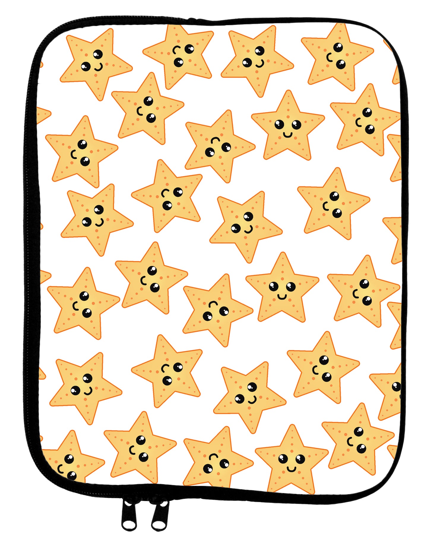 Cute Starfish All Over 9 x 11.5 Tablet Sleeve by TooLoud-TooLoud-White-Black-Davson Sales