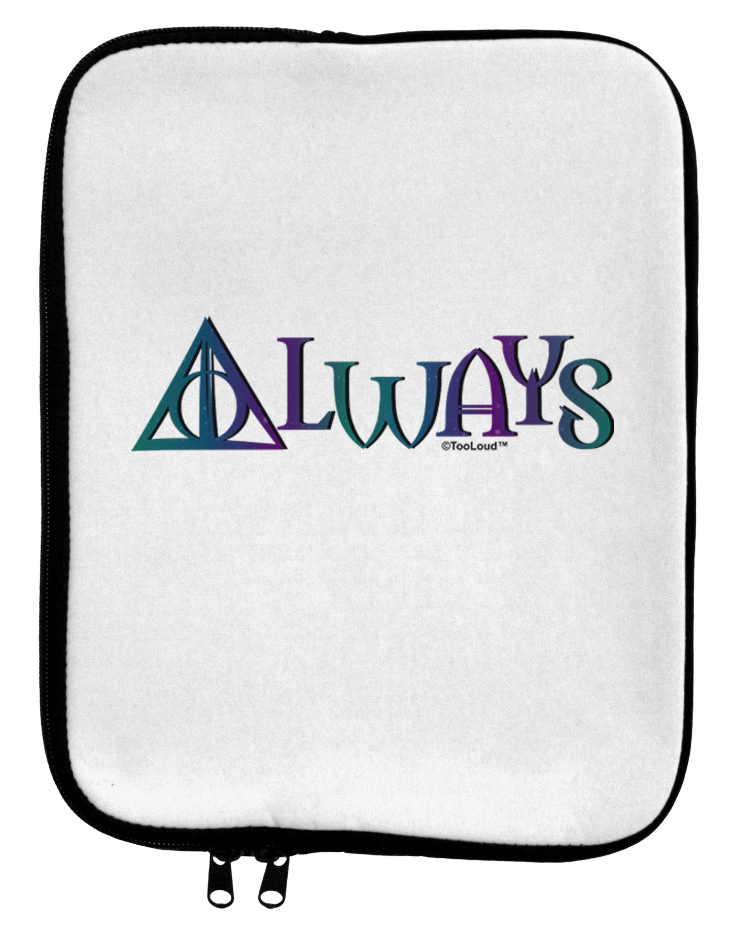 Always Magic Symbol 9 x 11.5 Tablet Sleeve by TooLoud-TooLoud-White-Black-Davson Sales