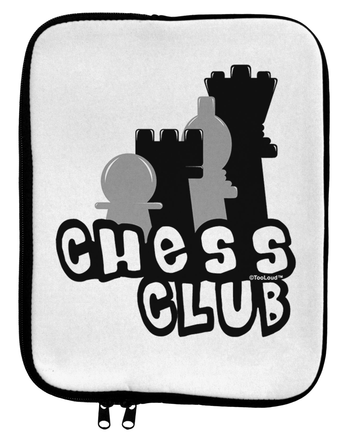 Chess Club 9 x 11.5 Tablet Sleeve by TooLoud-TooLoud-White-Black-Davson Sales