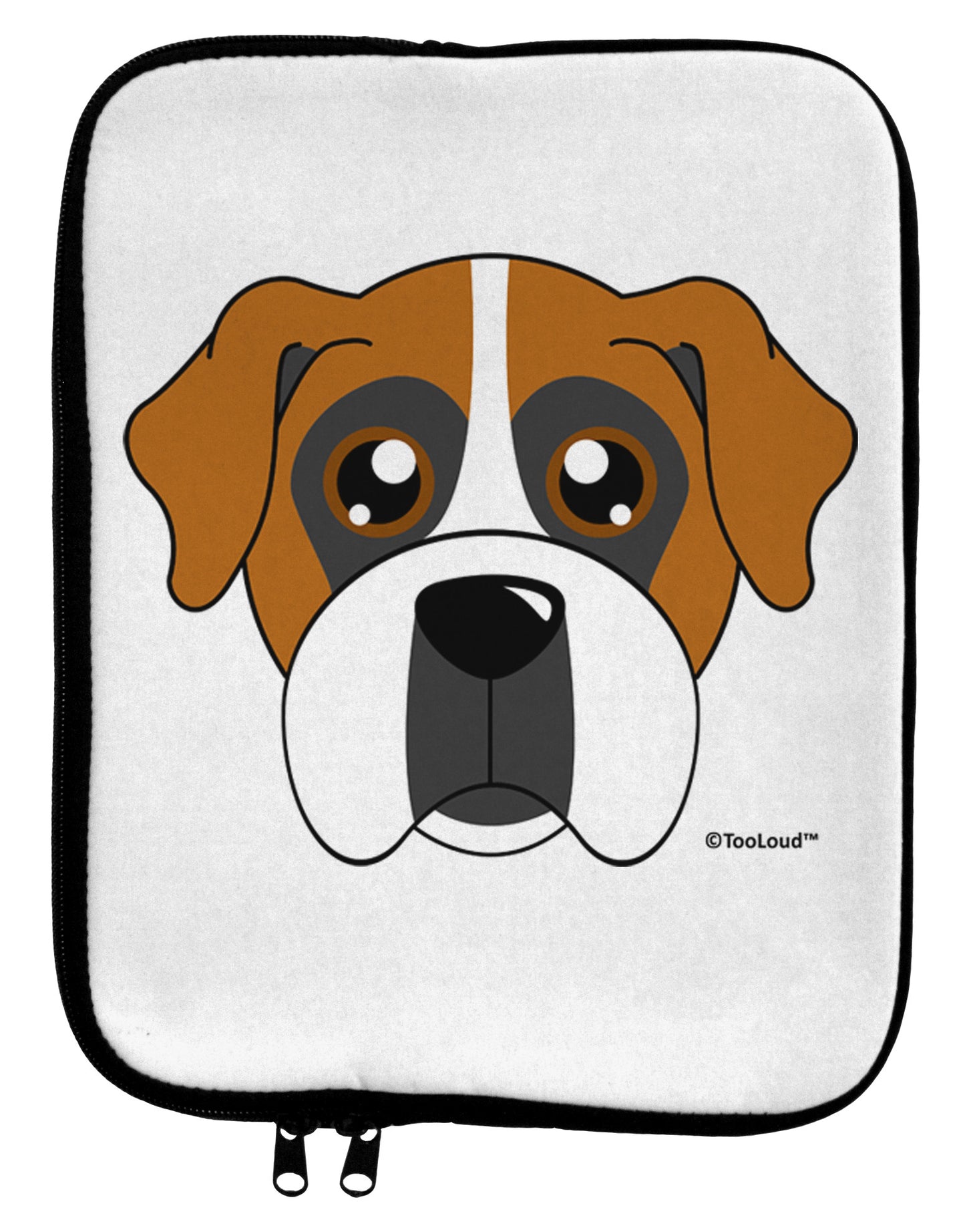 Cute Boxer Dog 9 x 11.5 Tablet Sleeve by TooLoud-TooLoud-White-Black-Davson Sales