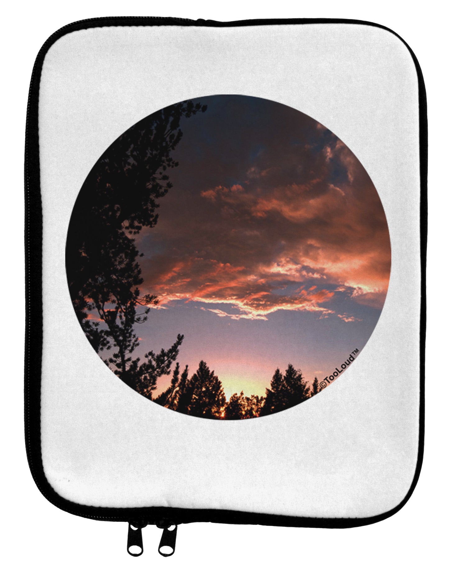 Forest Sunset 9 x 11.5 Tablet Sleeve by TooLoud-TooLoud-White-Black-Davson Sales