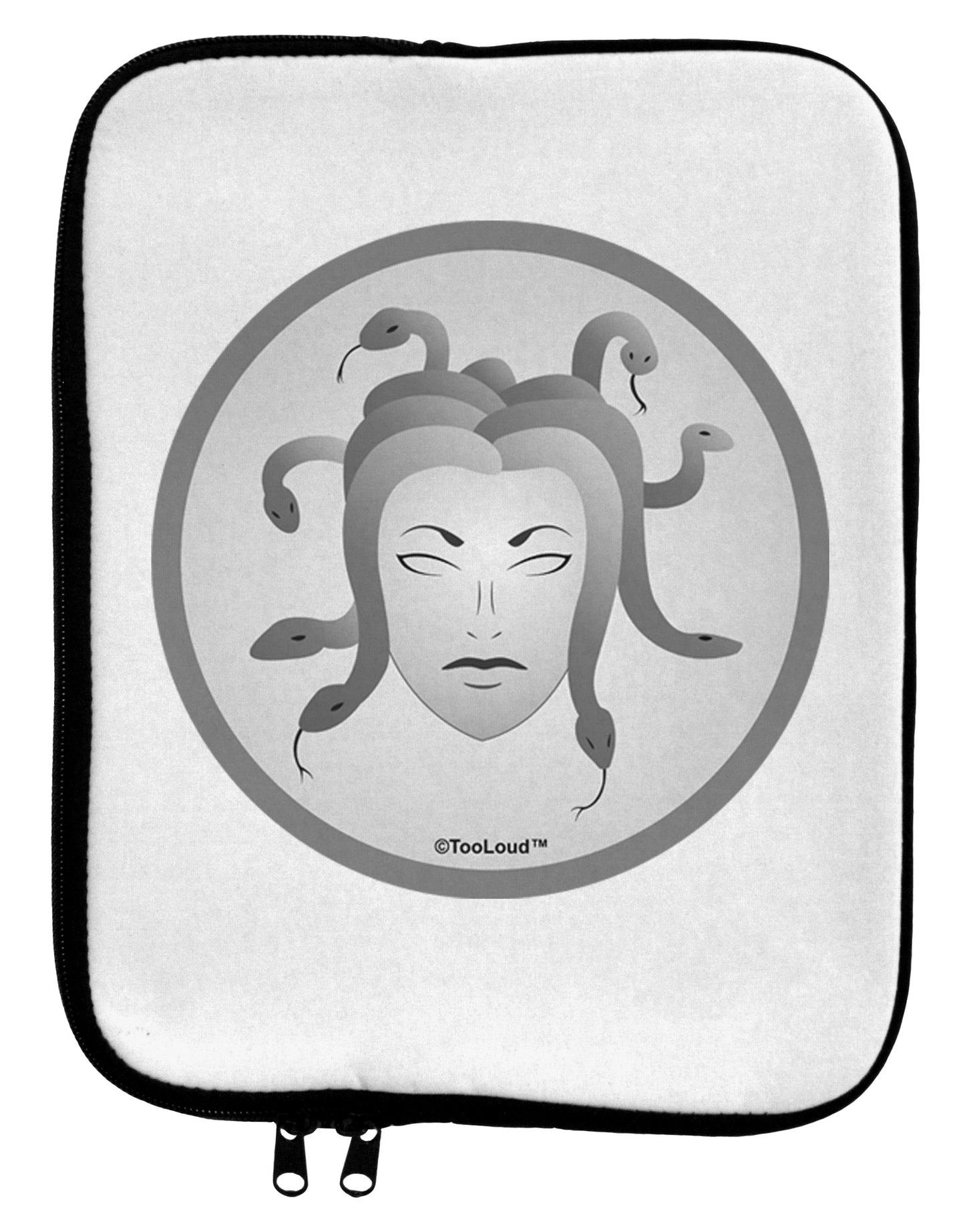 Medusa Head Coin - Greek Mythology 9 x 11.5 Tablet Sleeve by TooLoud-TooLoud-White-Black-Davson Sales