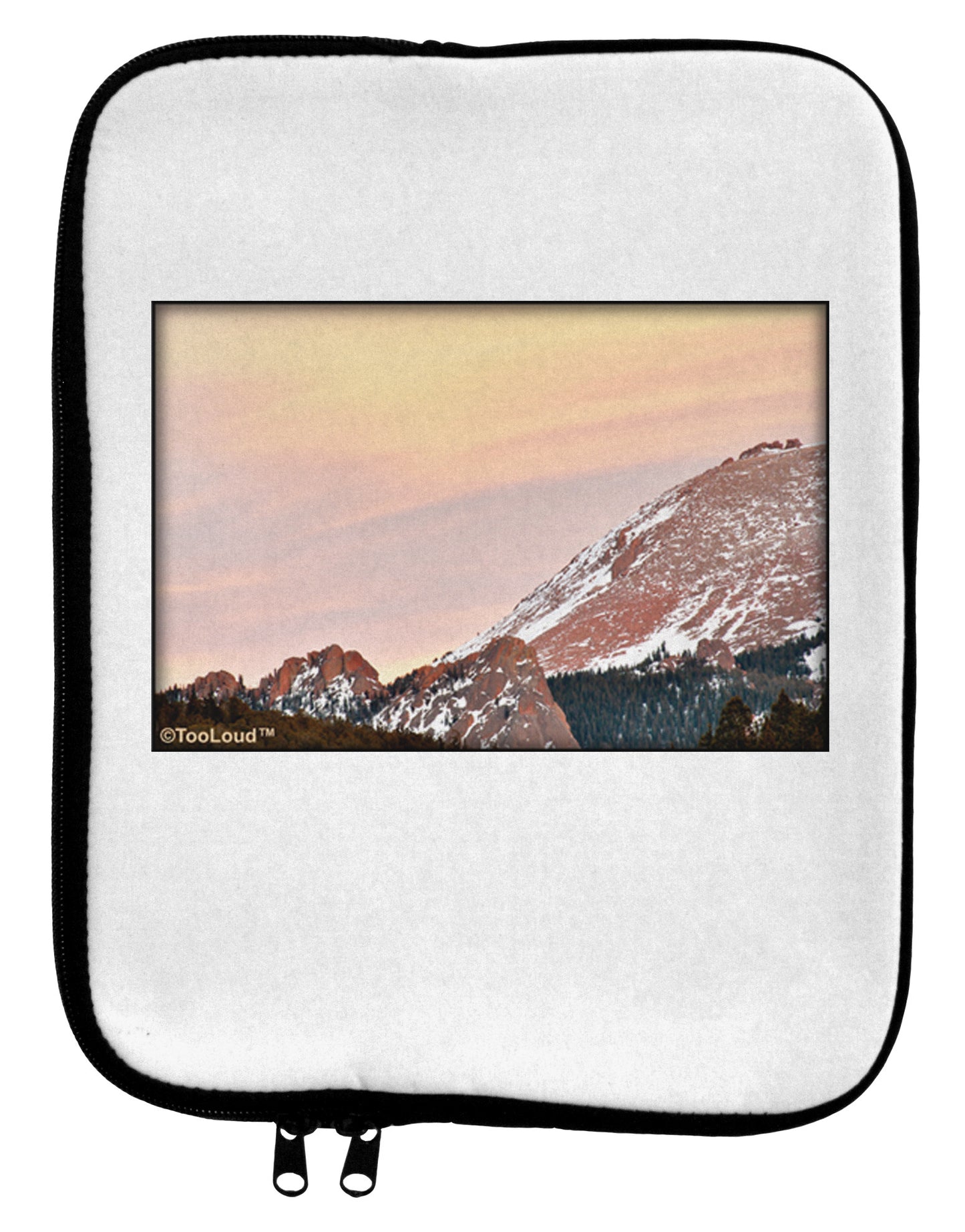 CO Sunset Cliffs 9 x 11.5 Tablet Sleeve-TooLoud-White-Black-Davson Sales