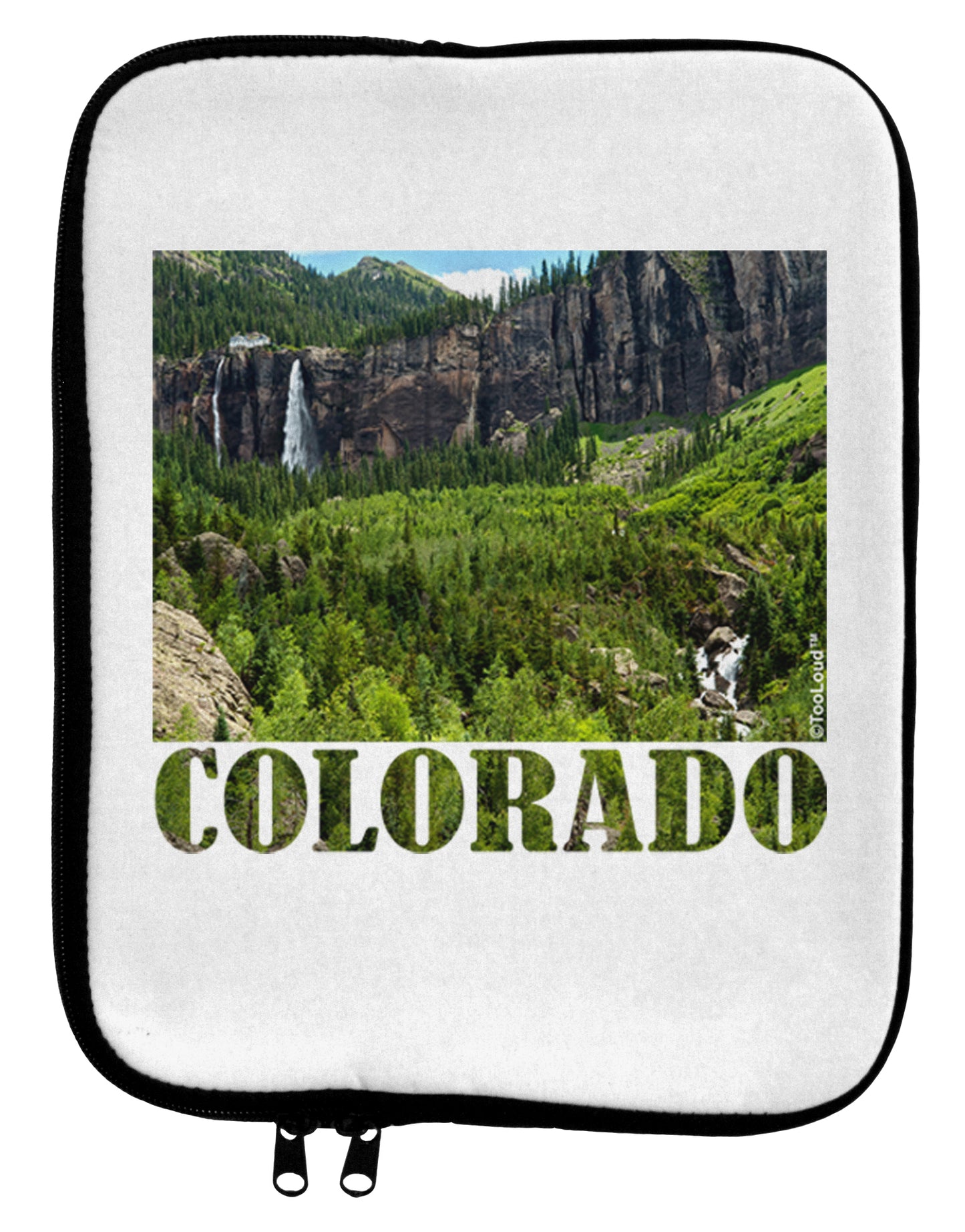 Beautiful Cliffs Colorado 9 x 11.5 Tablet Sleeve by TooLoud-TooLoud-White-Black-Davson Sales
