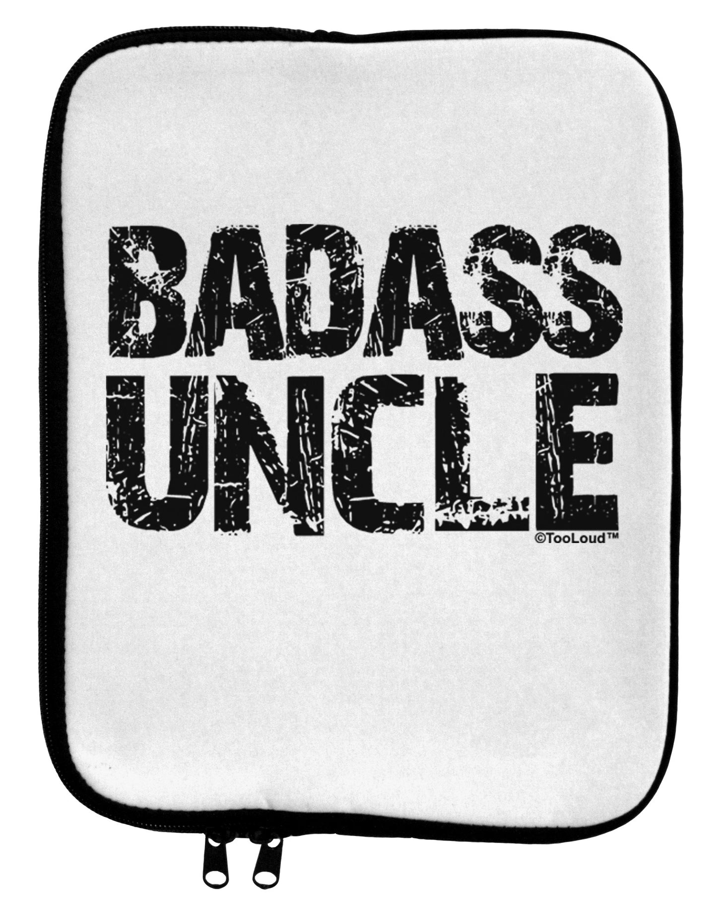 Badass Uncle 9 x 11.5 Tablet Sleeve by TooLoud-TooLoud-White-Black-Davson Sales