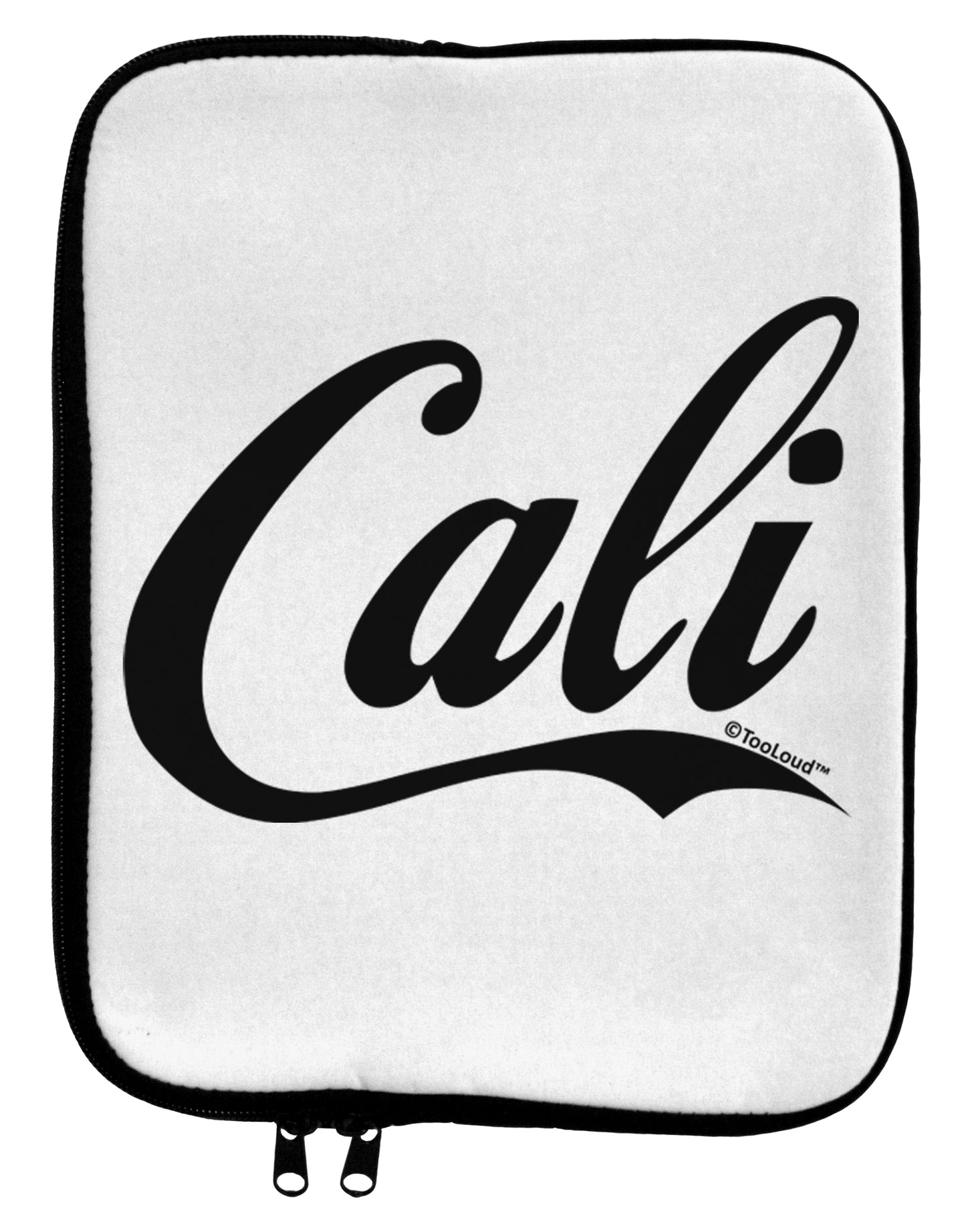 California Republic Design - Cali 9 x 11.5 Tablet Sleeve by TooLoud-TooLoud-White-Black-Davson Sales