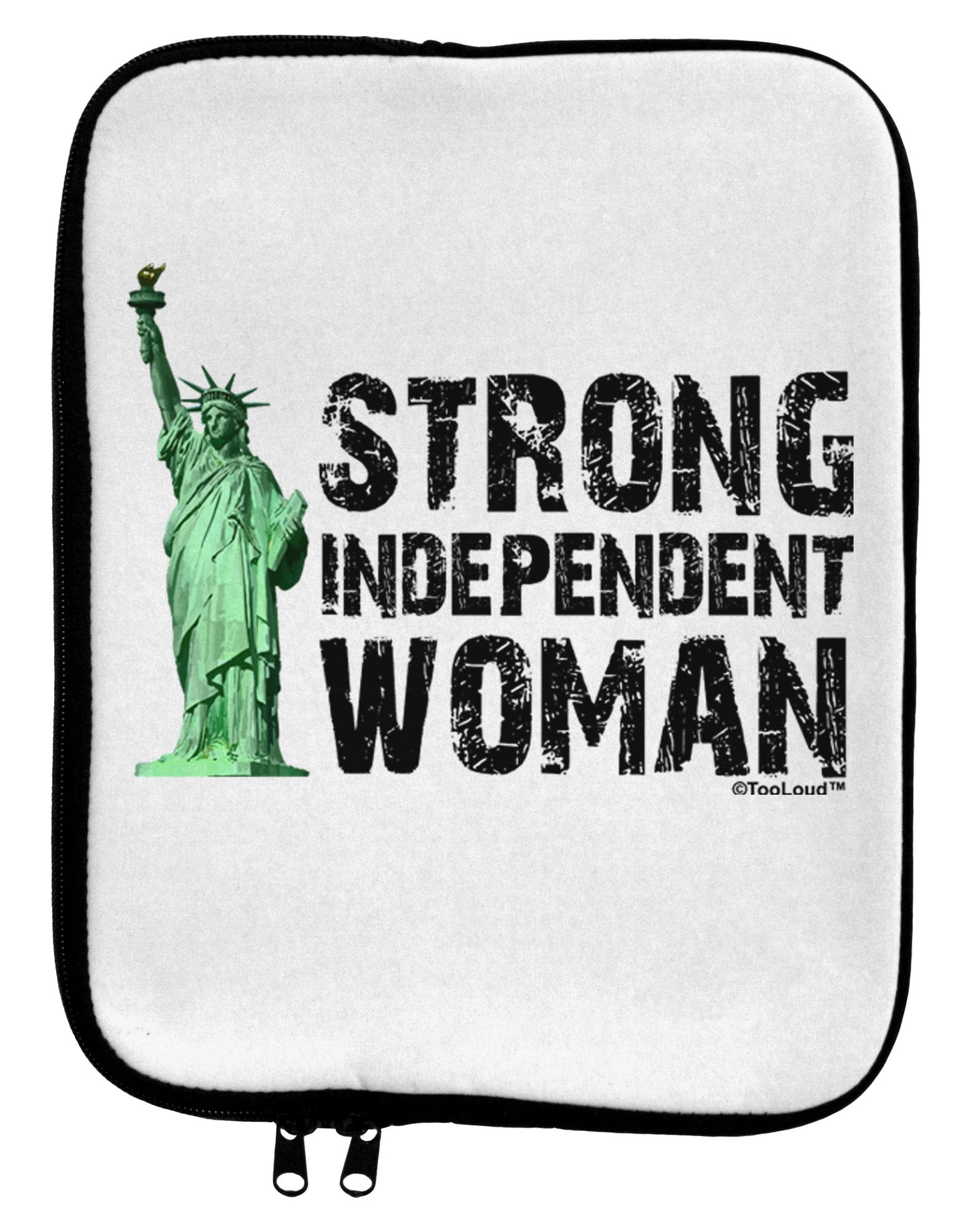 Statue of Liberty Strong Woman 9 x 11.5 Tablet Sleeve by TooLoud-TooLoud-White-Black-Davson Sales